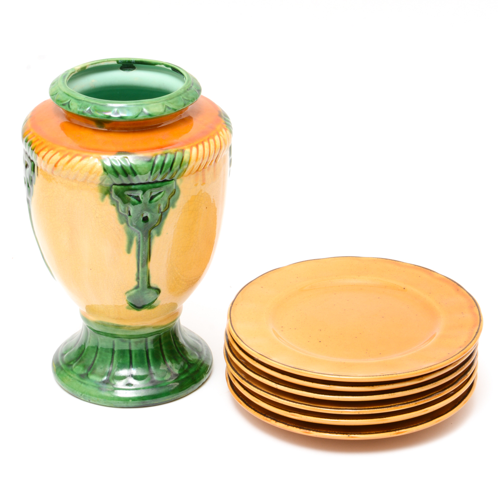 "Victorian Classics" English Collection Plates with Urn
