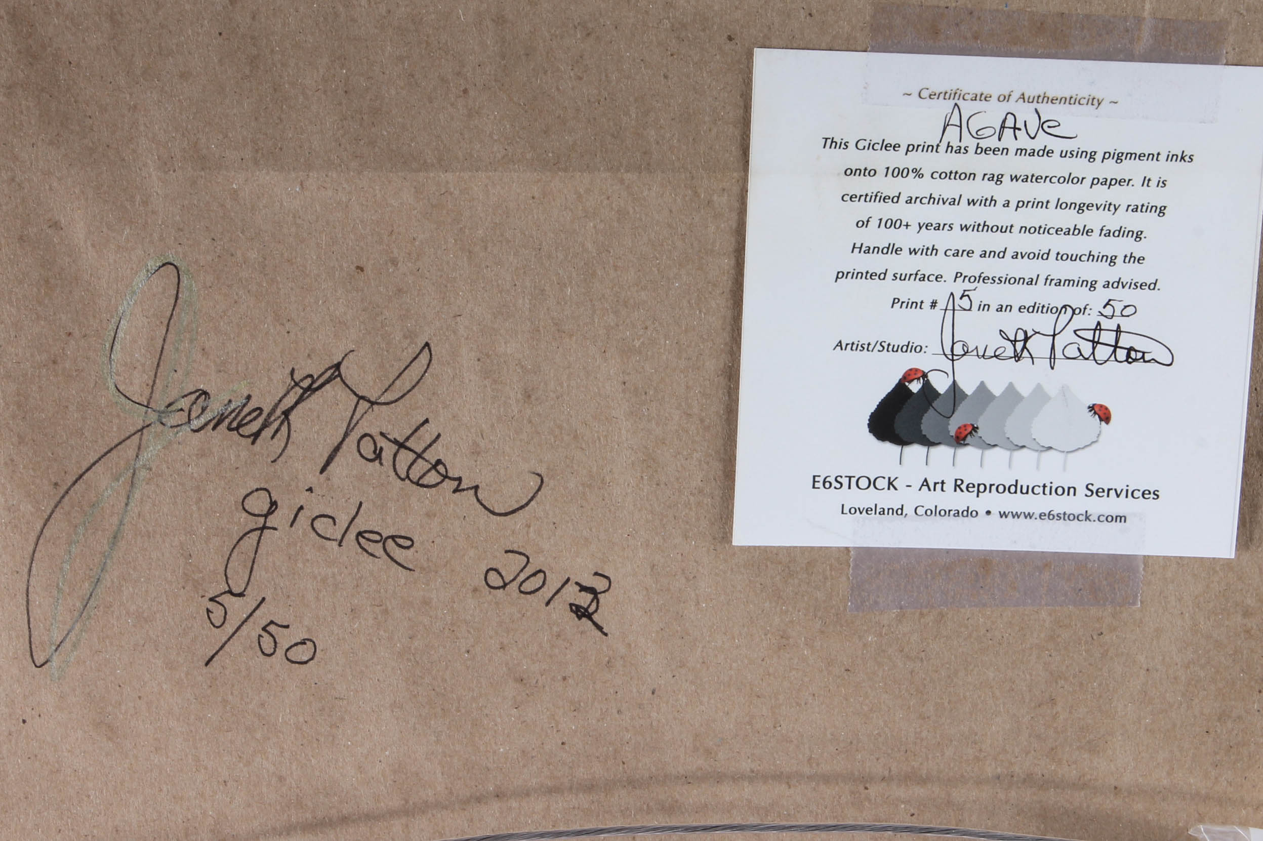 Two Janeth Patton Giclée Prints