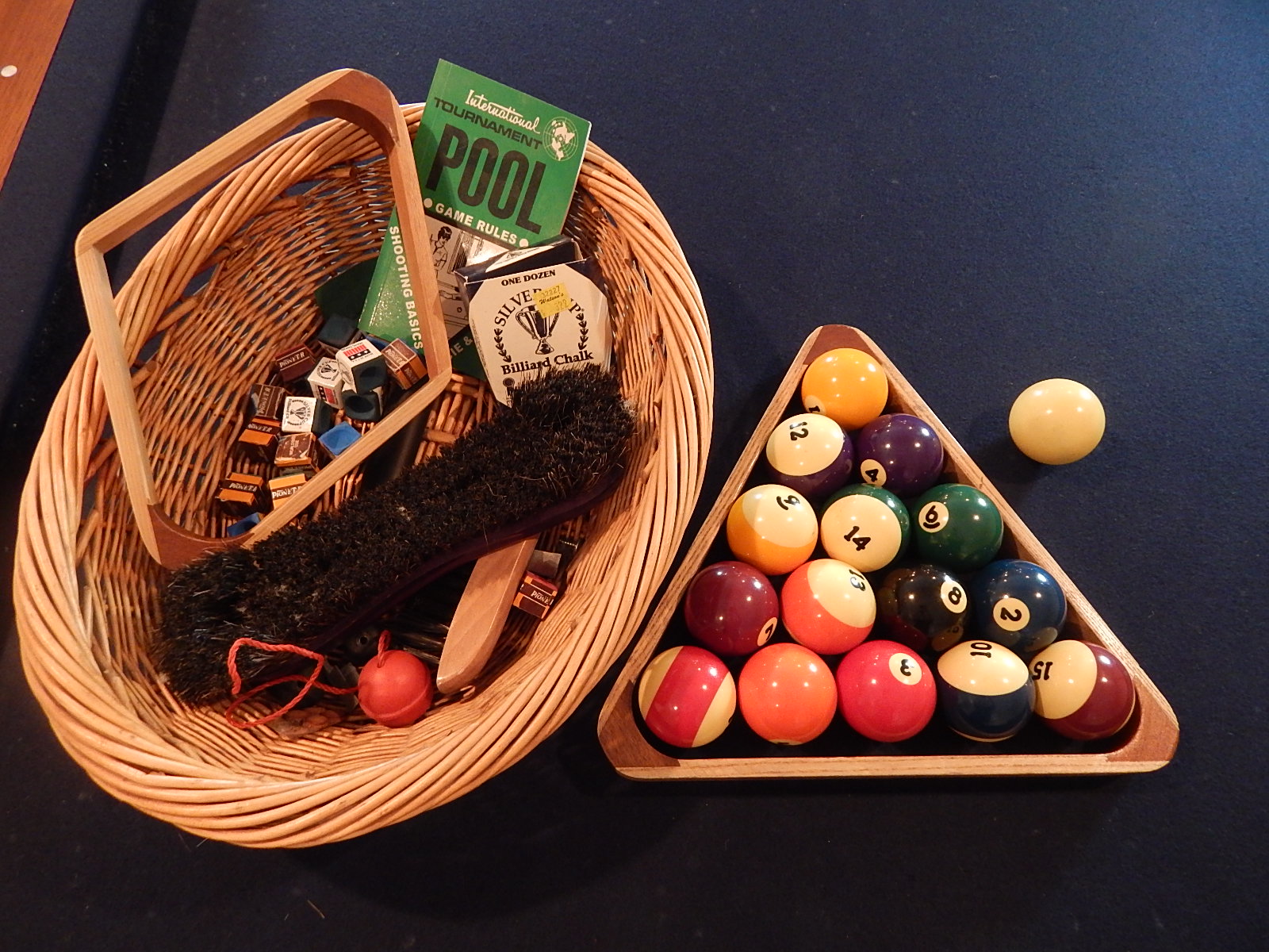 Kasson Oak Pool Table and Accessories