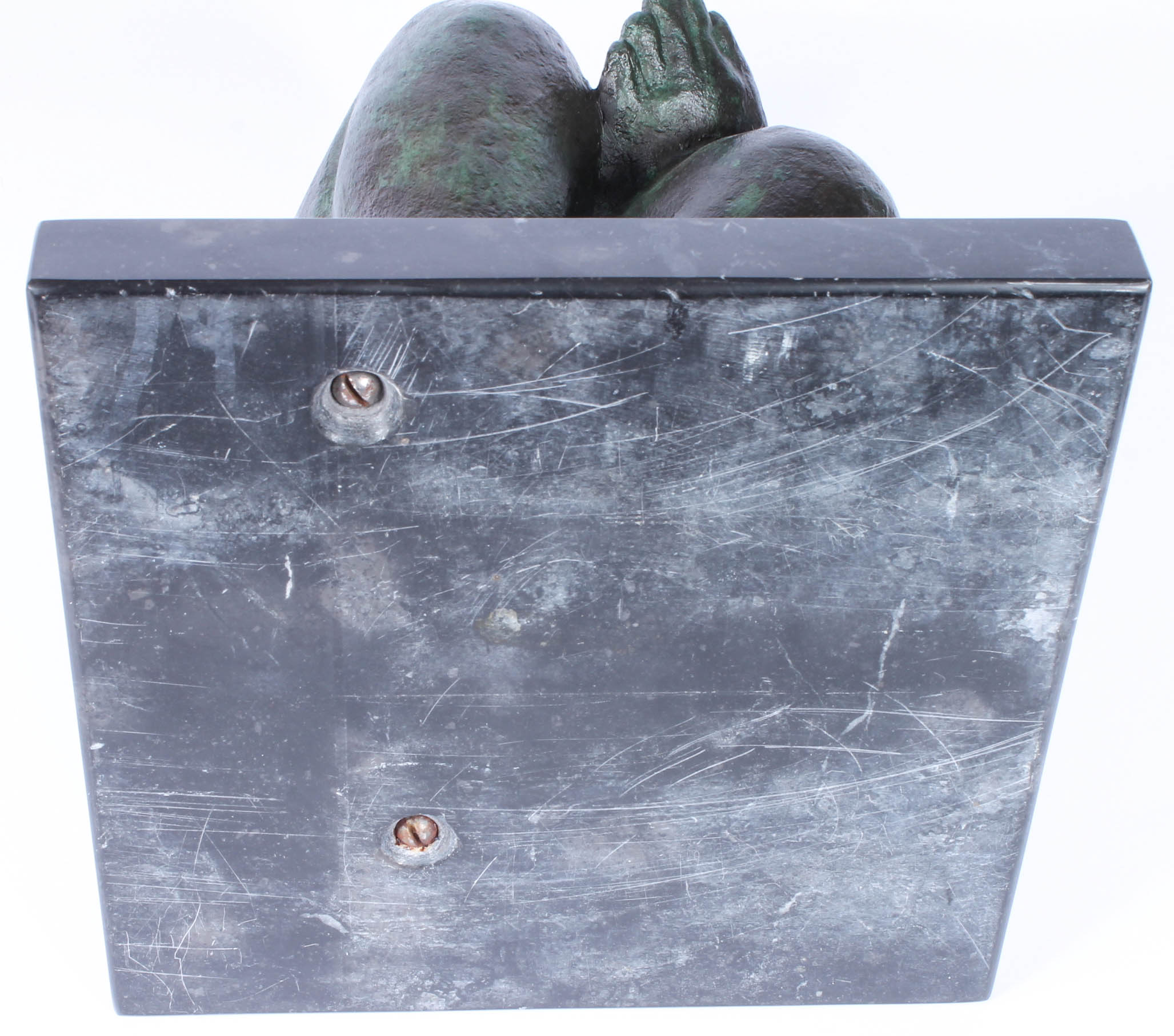 Jorge Luis Cuevas Signed Bronze Sculpture Depicting Female Nude