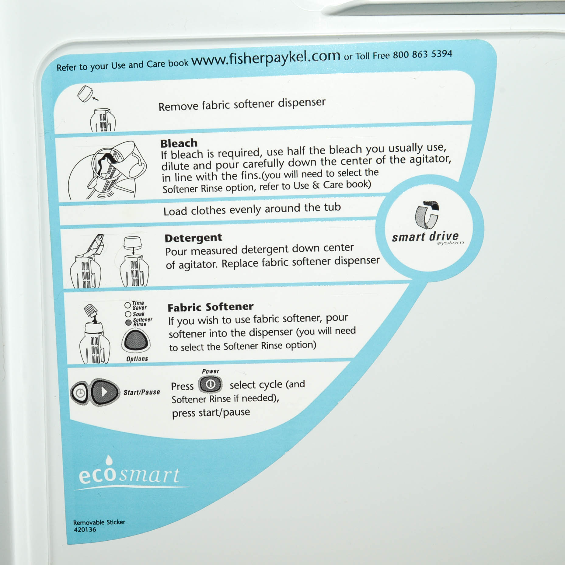 Fisher & Paykel Washing Machine and Dryer