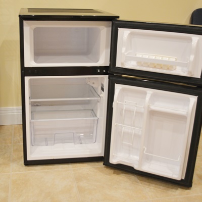 GE Compact Two Door Refrigerator