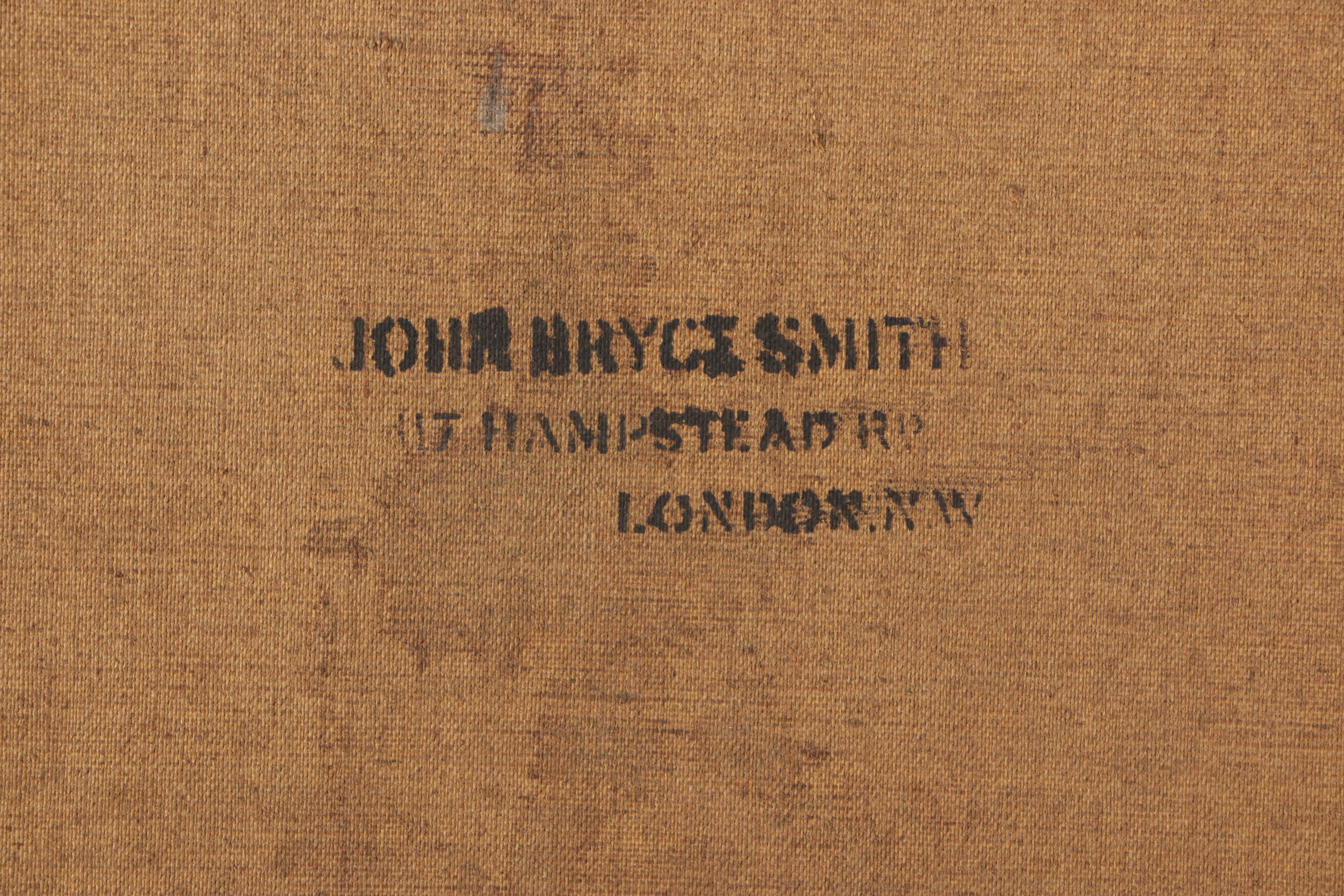 English Oil on Canvas Farm Landscape