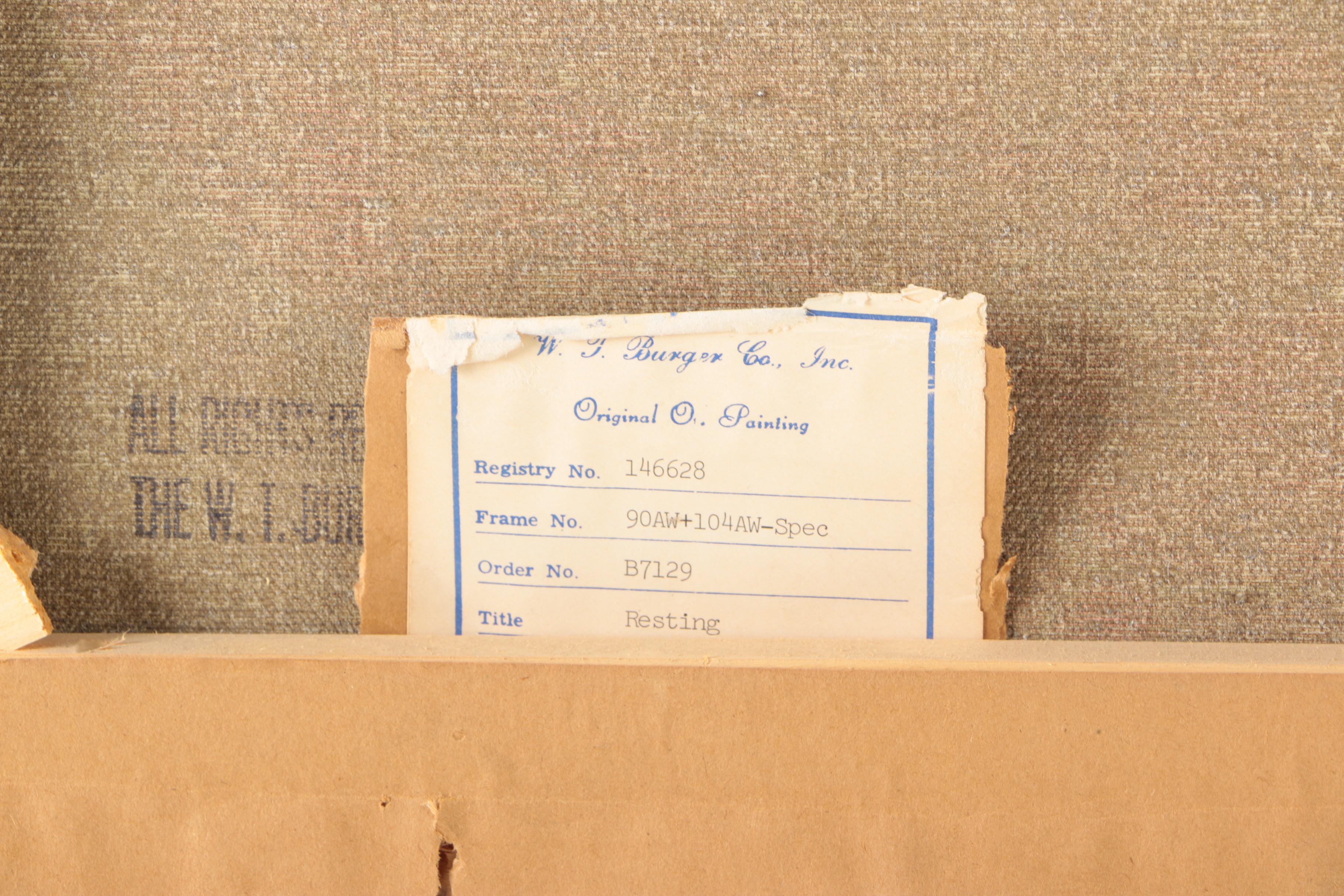 Peretto Original Oil Painting "Resting"