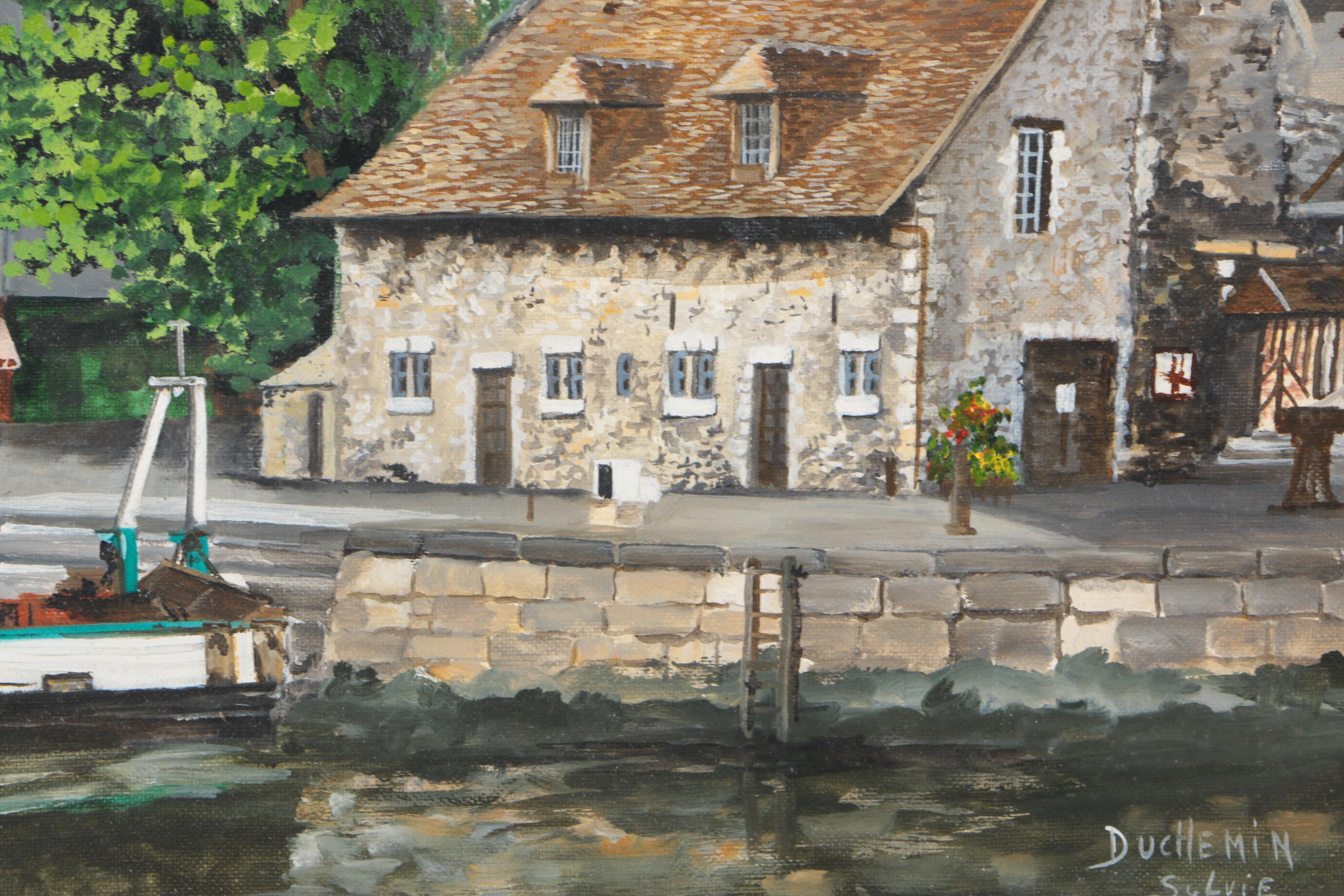 Duchemin Sylvie Oil Painting Painting on Canvas "Honfleur"