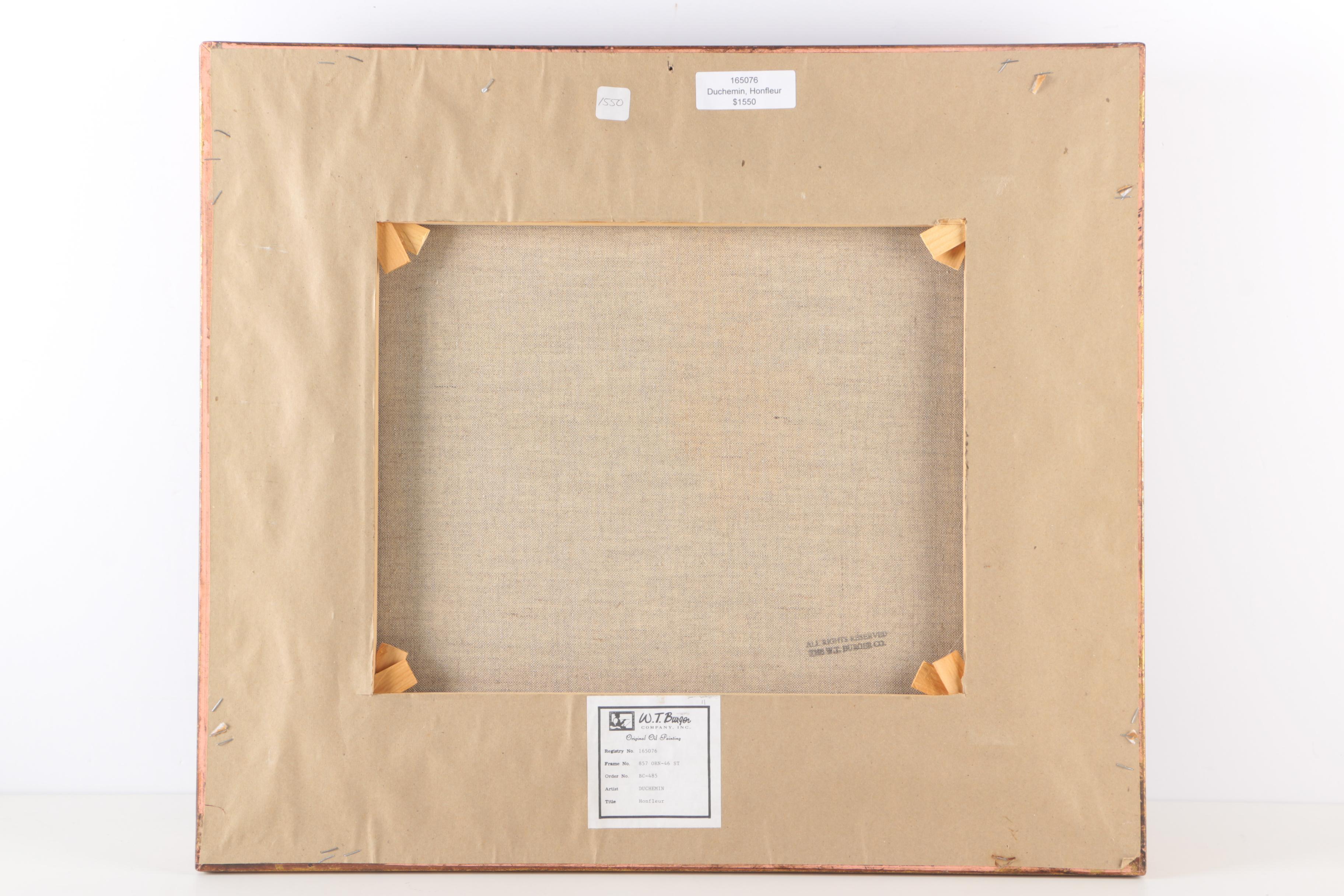 Duchemin Sylvie Oil Painting Painting on Canvas "Honfleur"