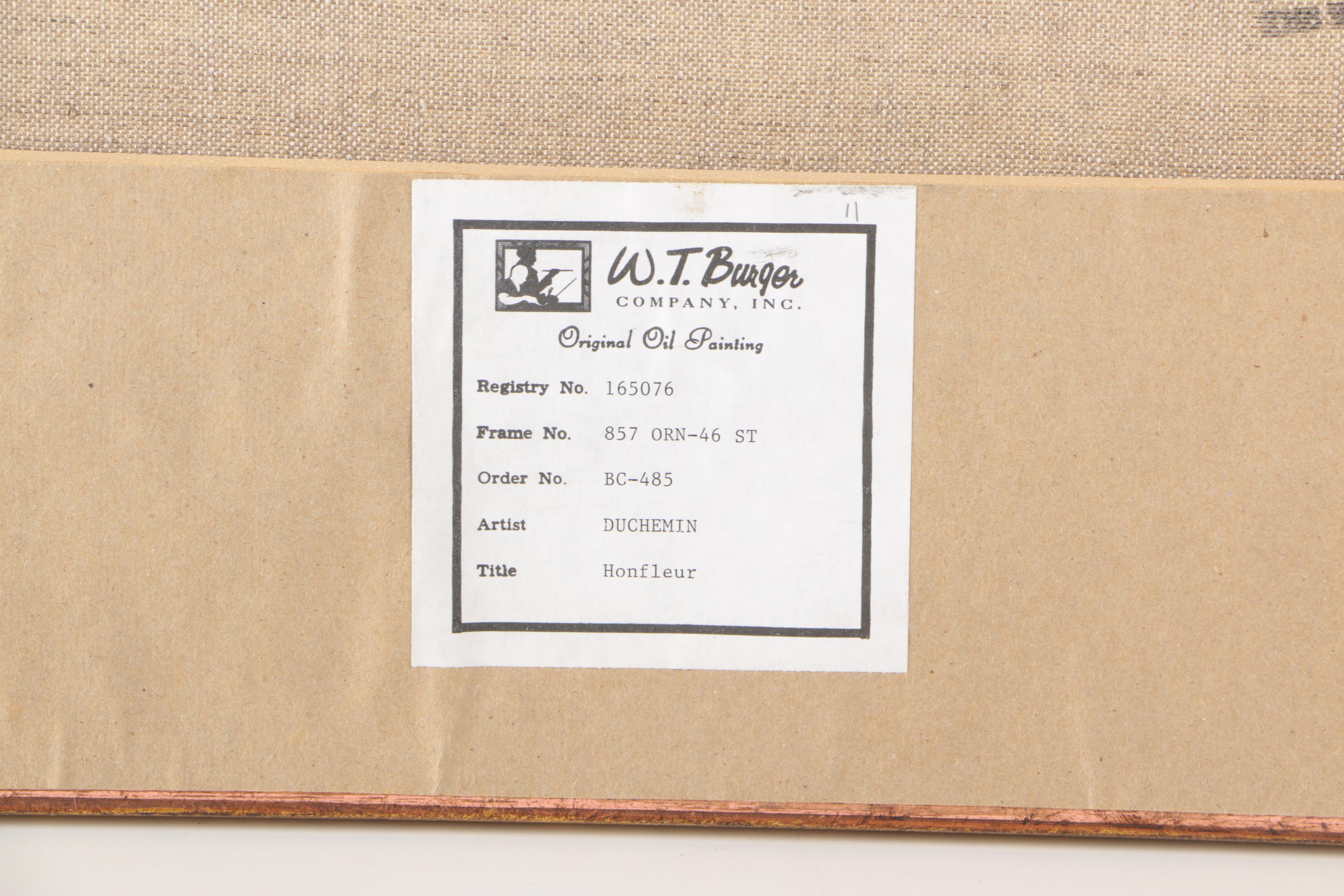 Duchemin Sylvie Oil Painting Painting on Canvas "Honfleur"