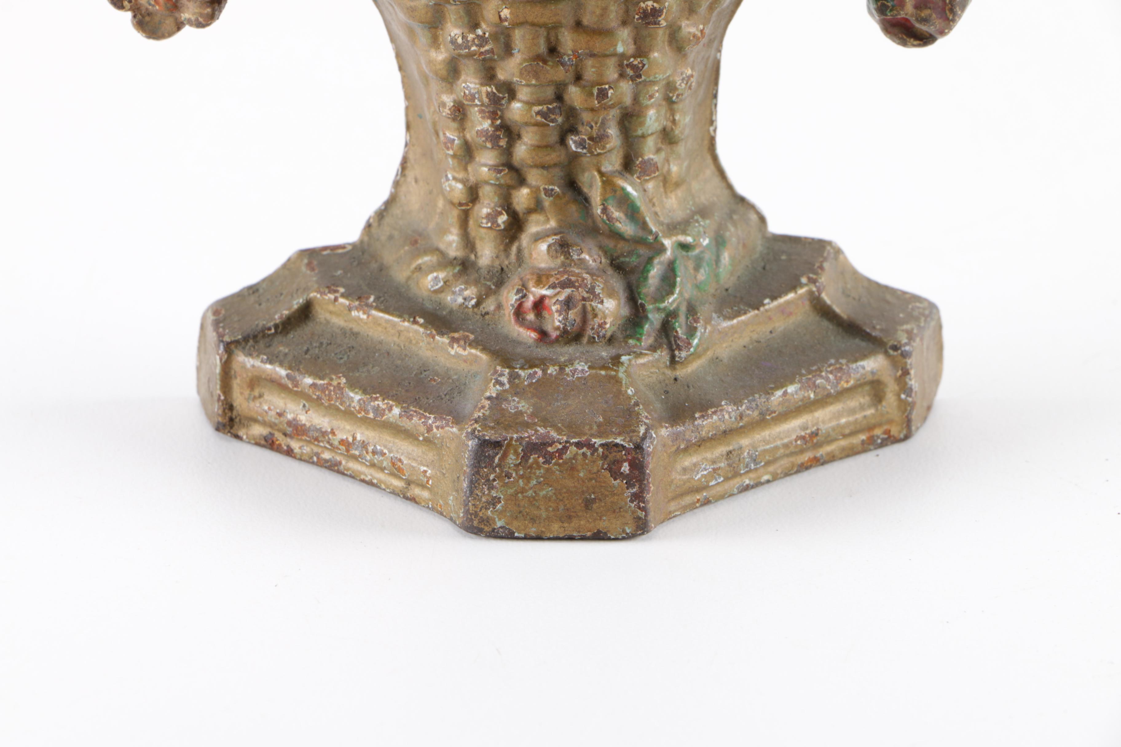 Cast Iron Floral Themed Decor