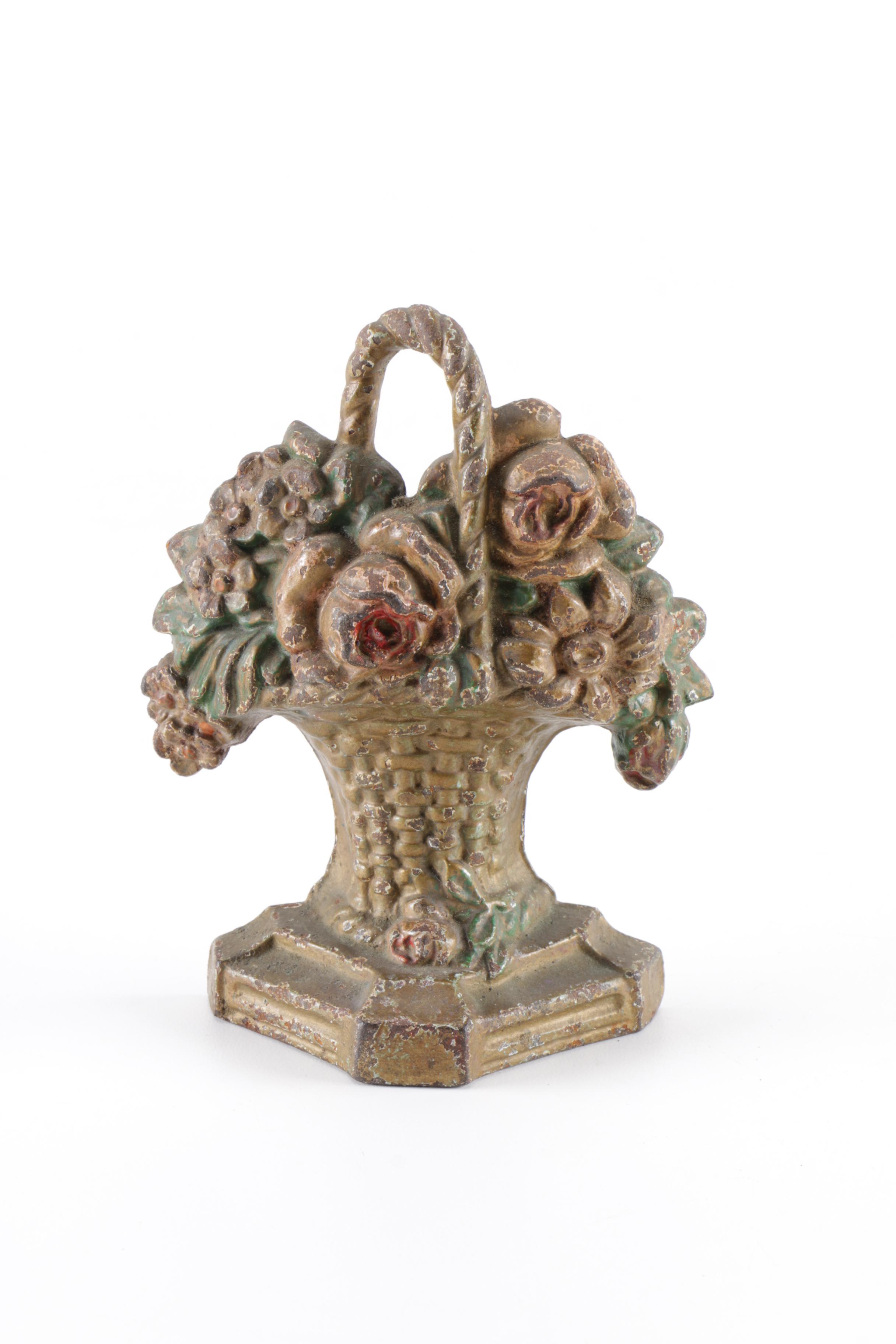 Cast Iron Floral Themed Decor