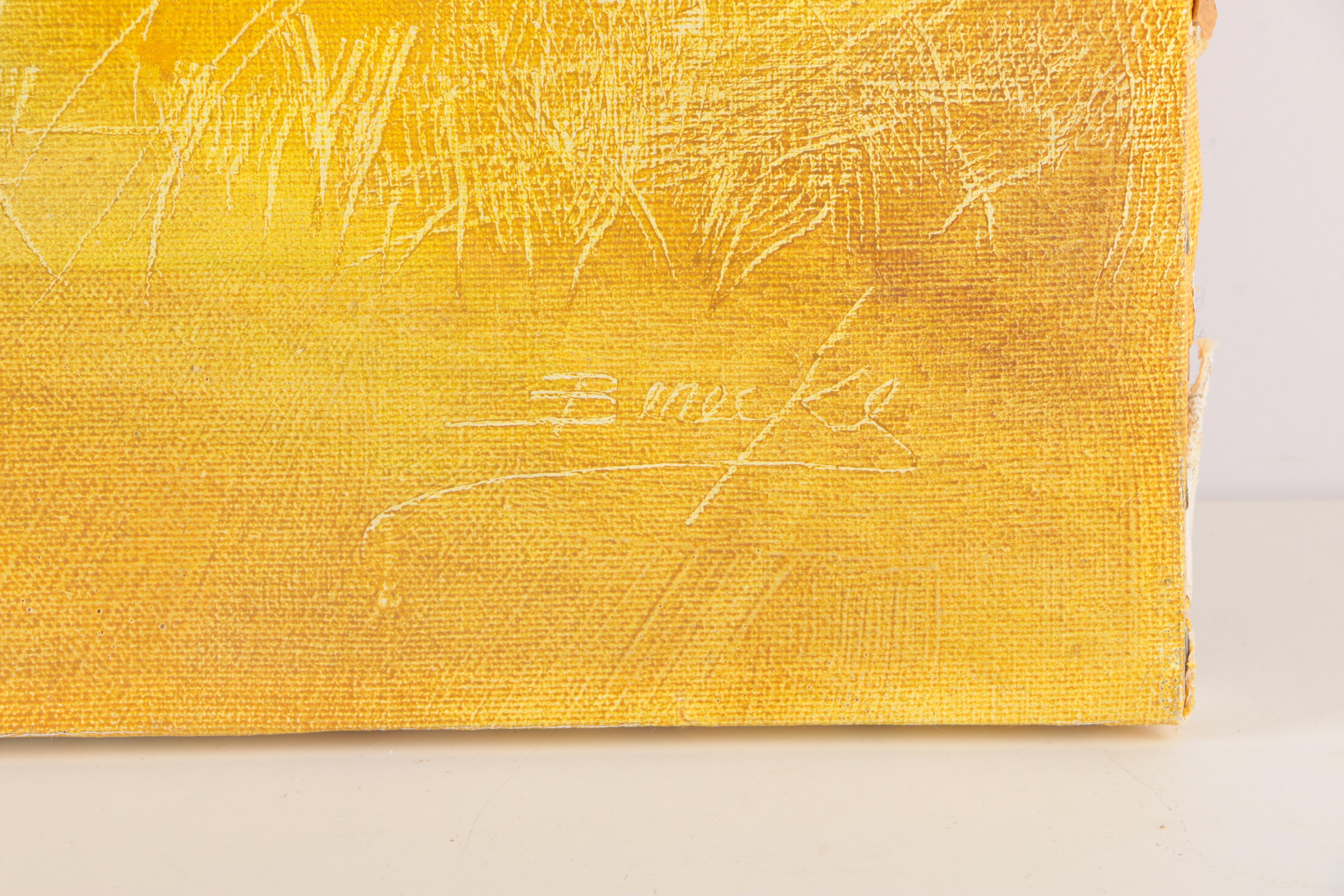 William Benecke "Boy" Oil on Canvas