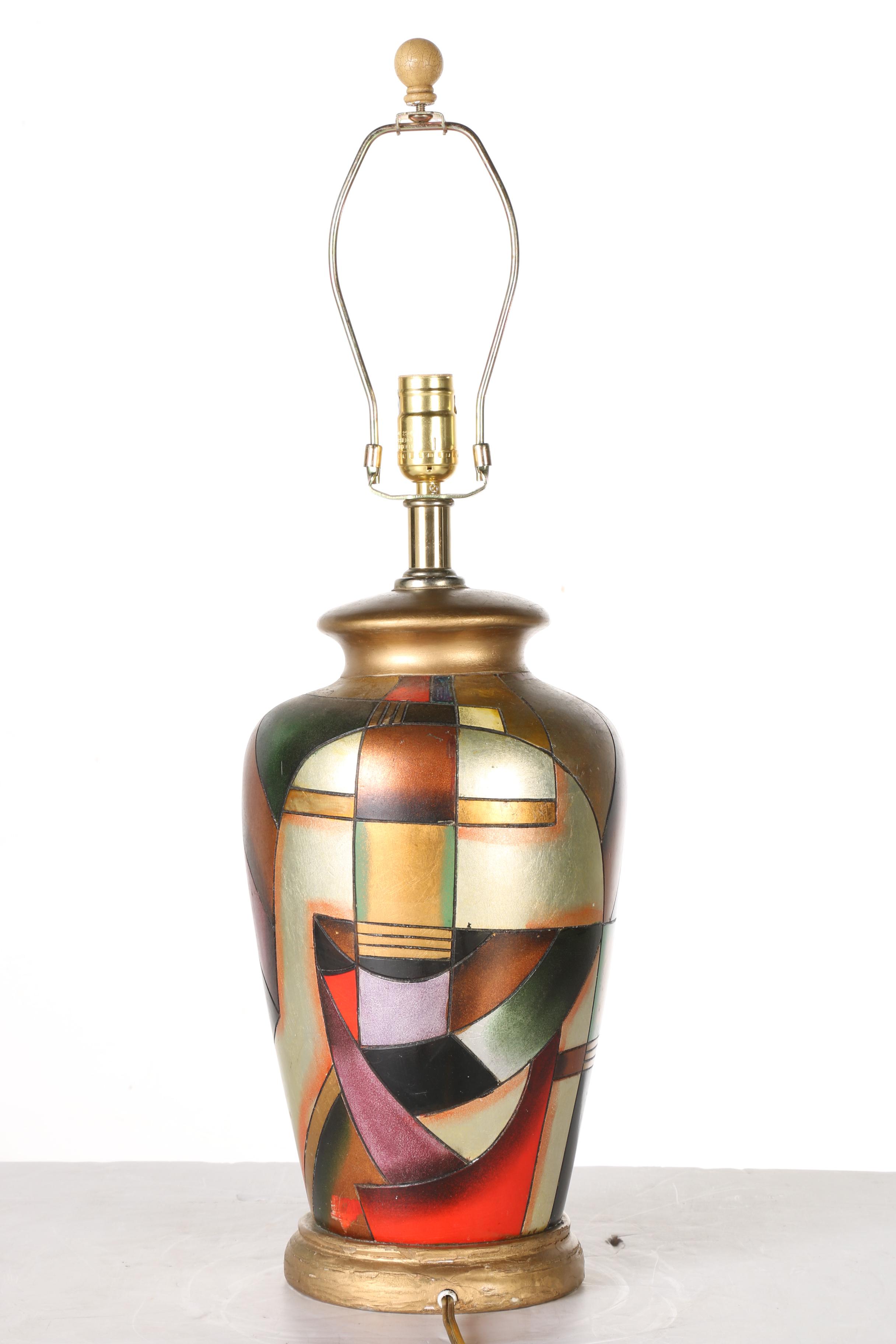 Kalifano Art Vase Lamp