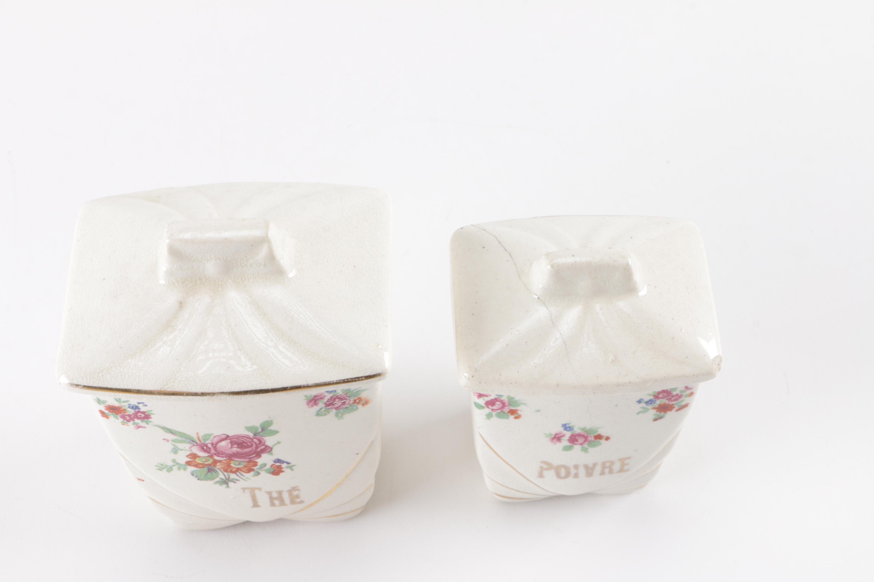 Vintage Labrut & Co Ceramic Kitchen Canister Set