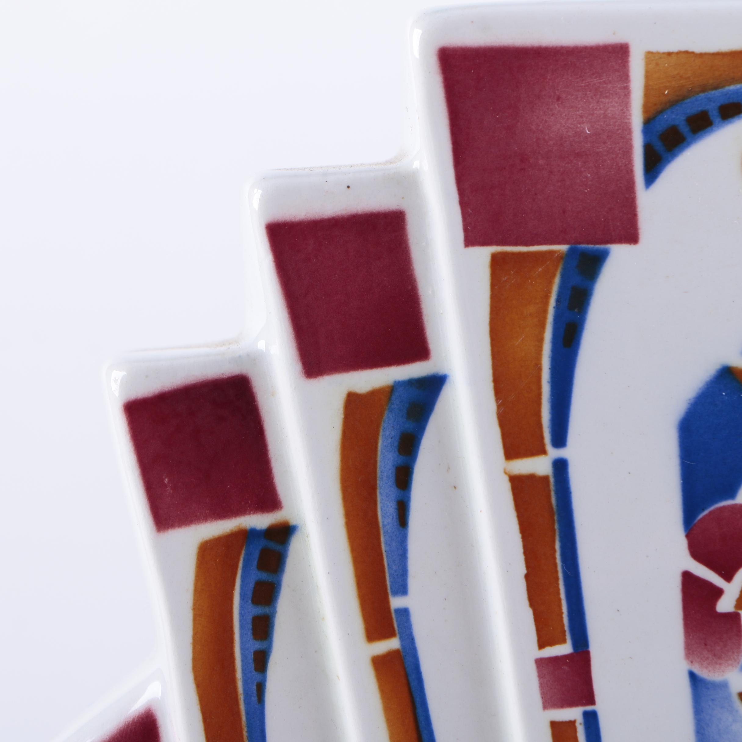 Ceranord St. Amand Mantle Clock and Vase Set.