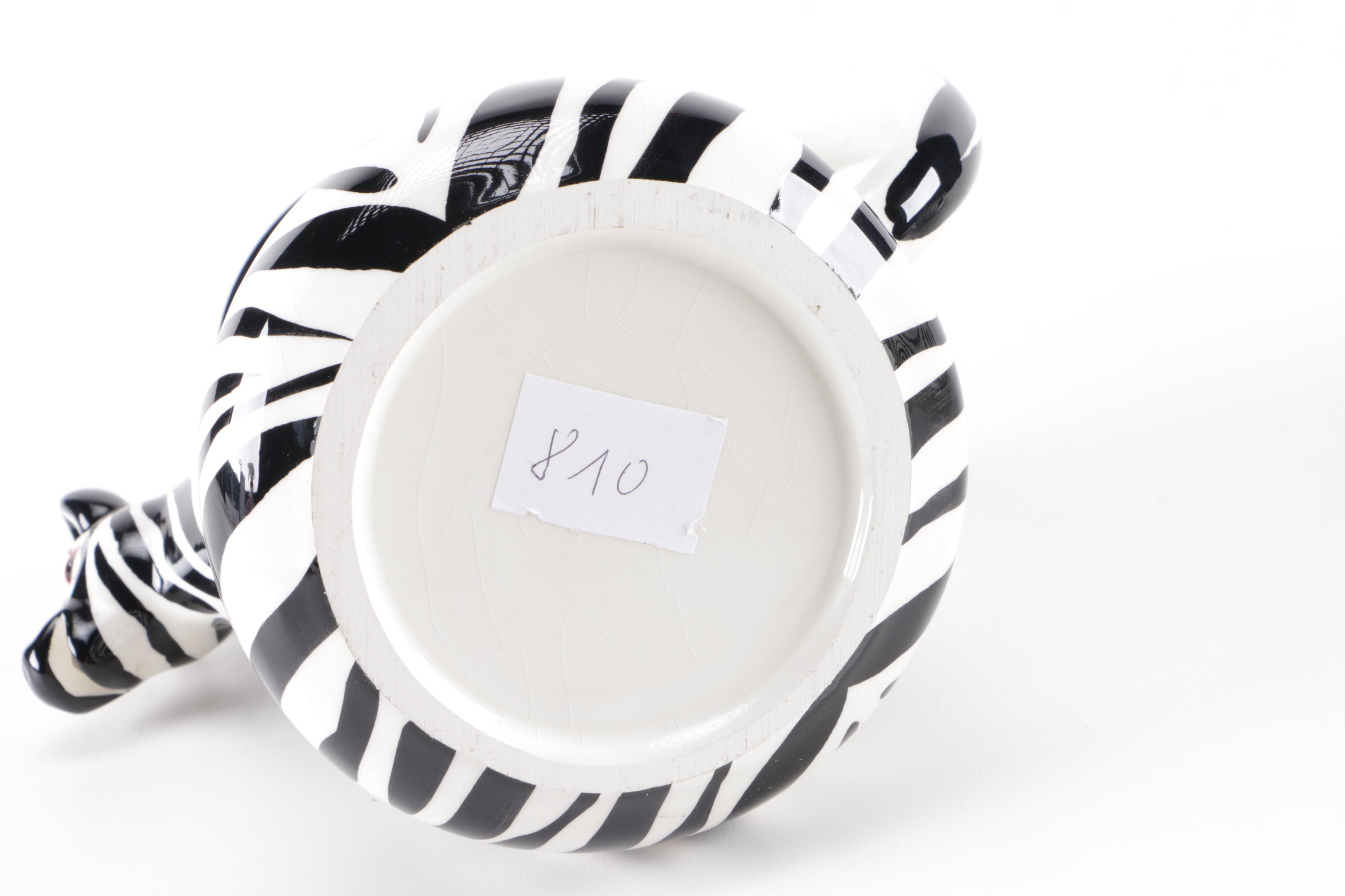 Zebra Print Ceramic Tea Set