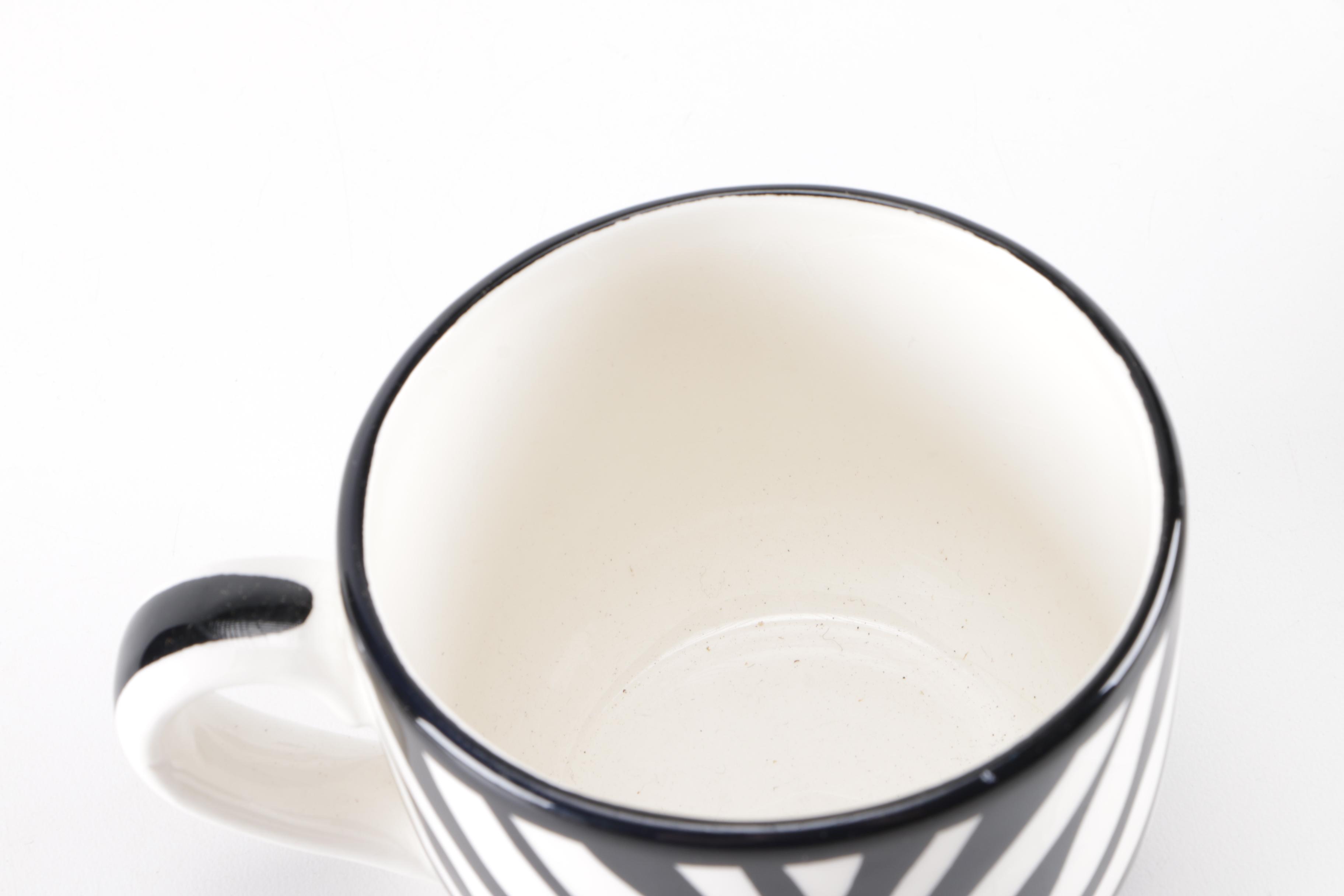 Zebra Print Ceramic Tea Set