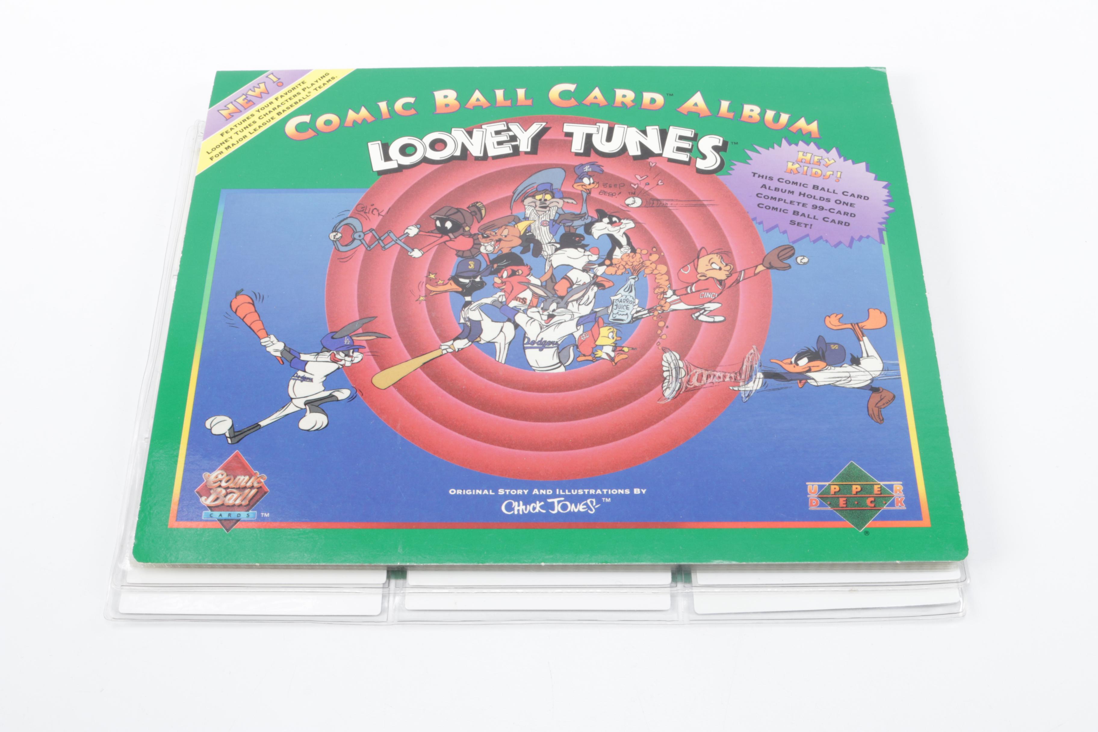 Collection of MLB Looney Tunes Trading Cards