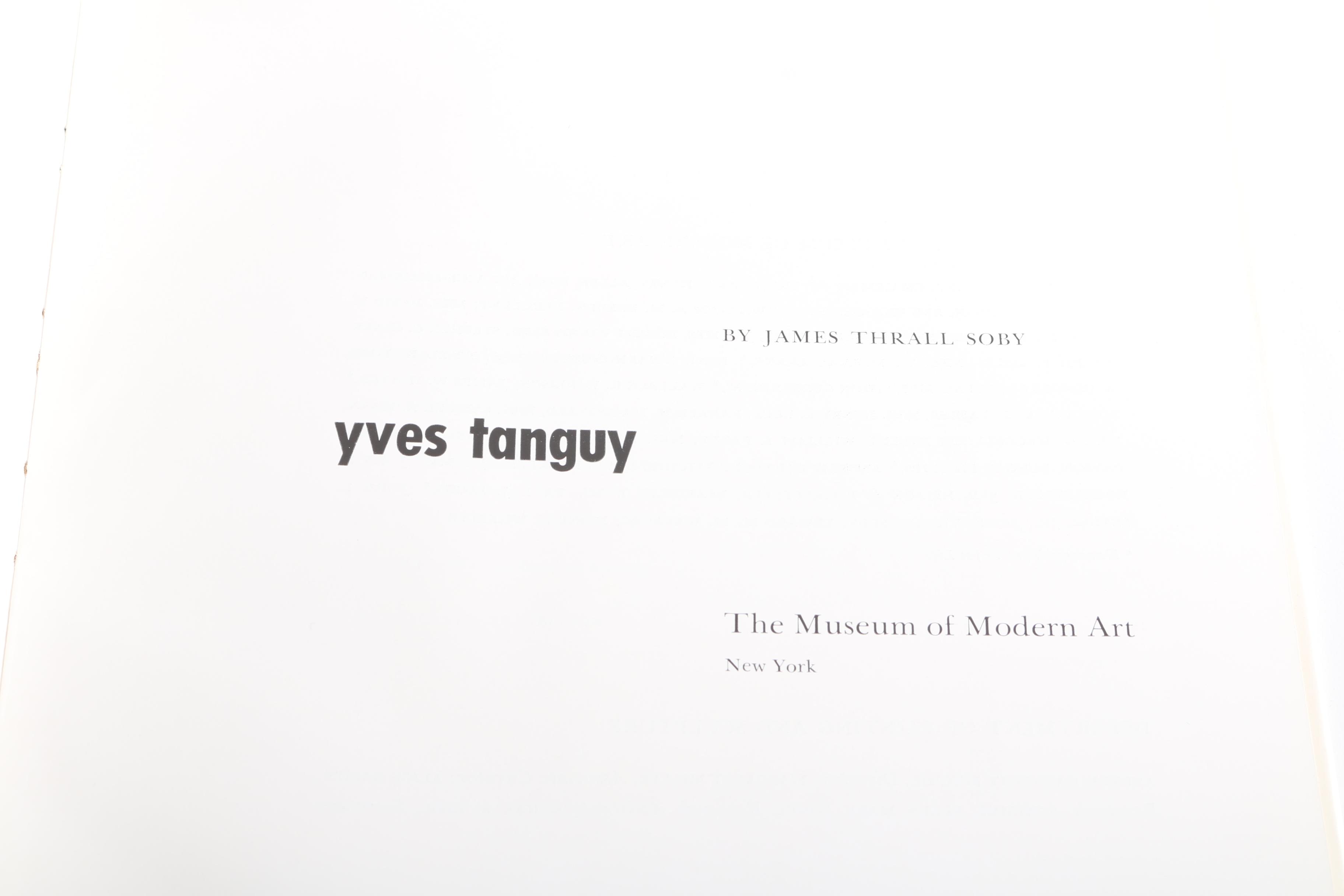 "Fantastic Art, Dada, Surrealism" and "Yves Tanguy"
