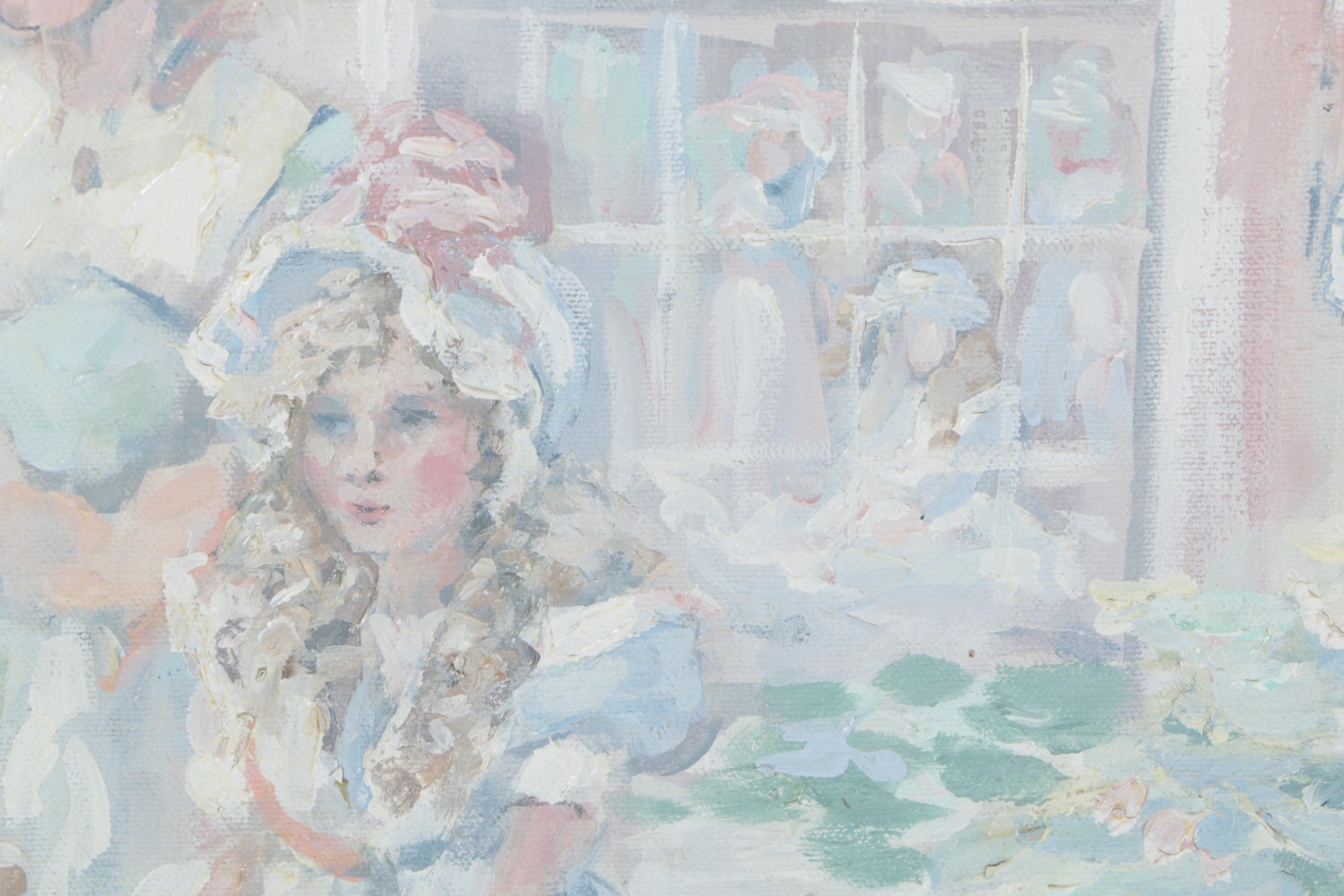 Barbara Hess Pugsley Oil Painting on Canvas "Promenade"