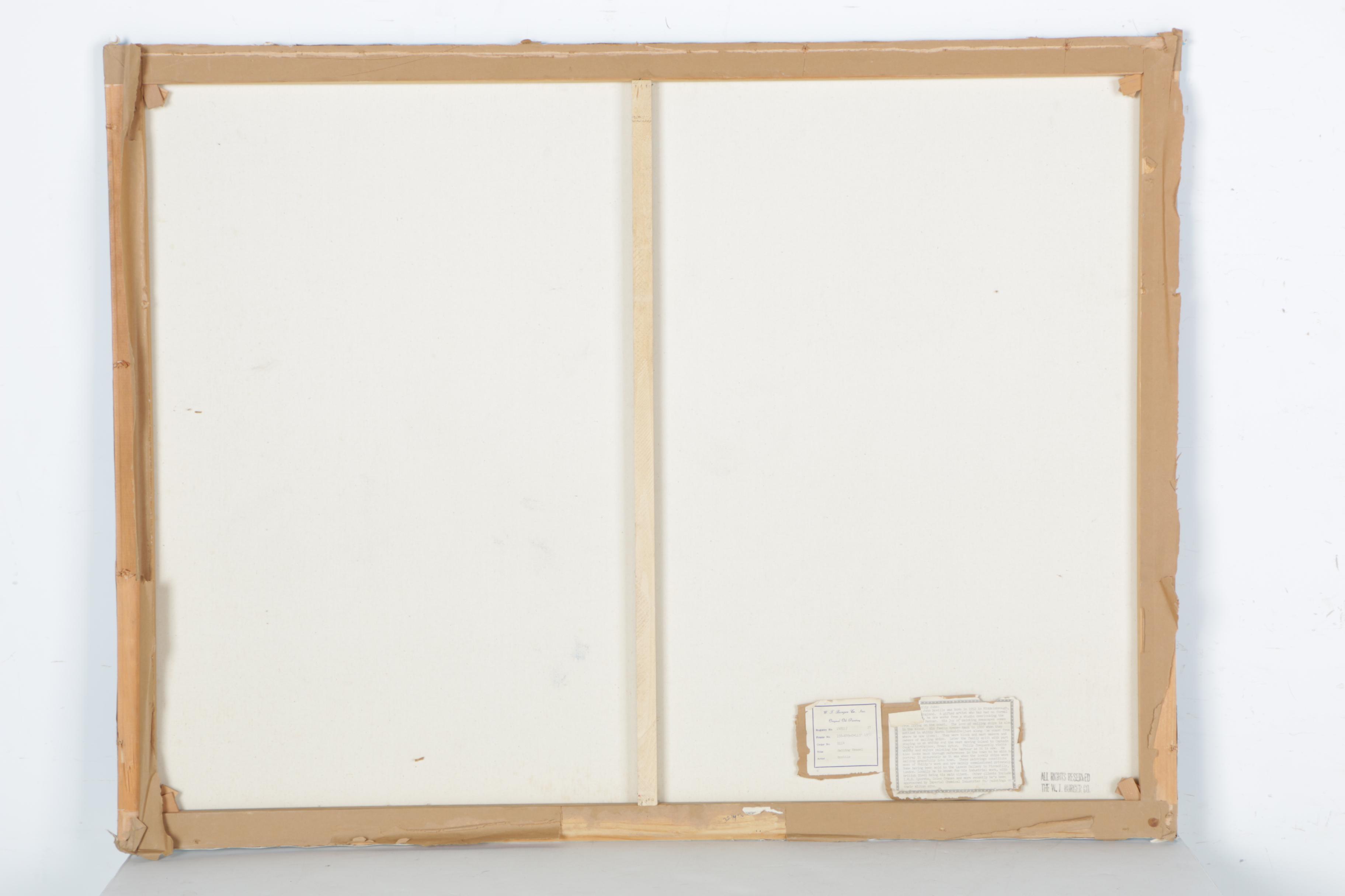 Philip John Boville Original Oil Painting "Sailing Vessel"