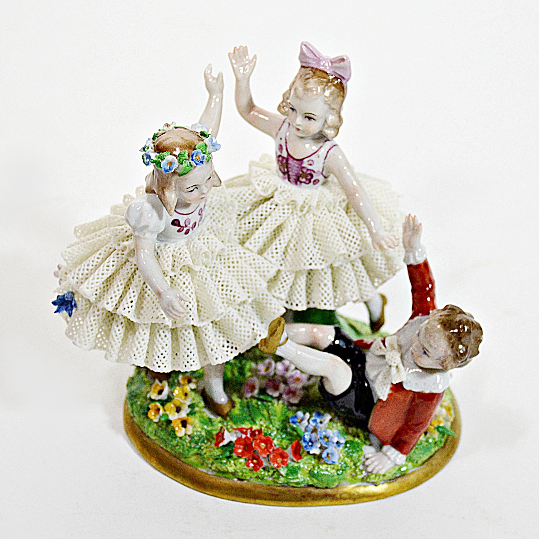 Antique Dresden Porcelain Figural Group