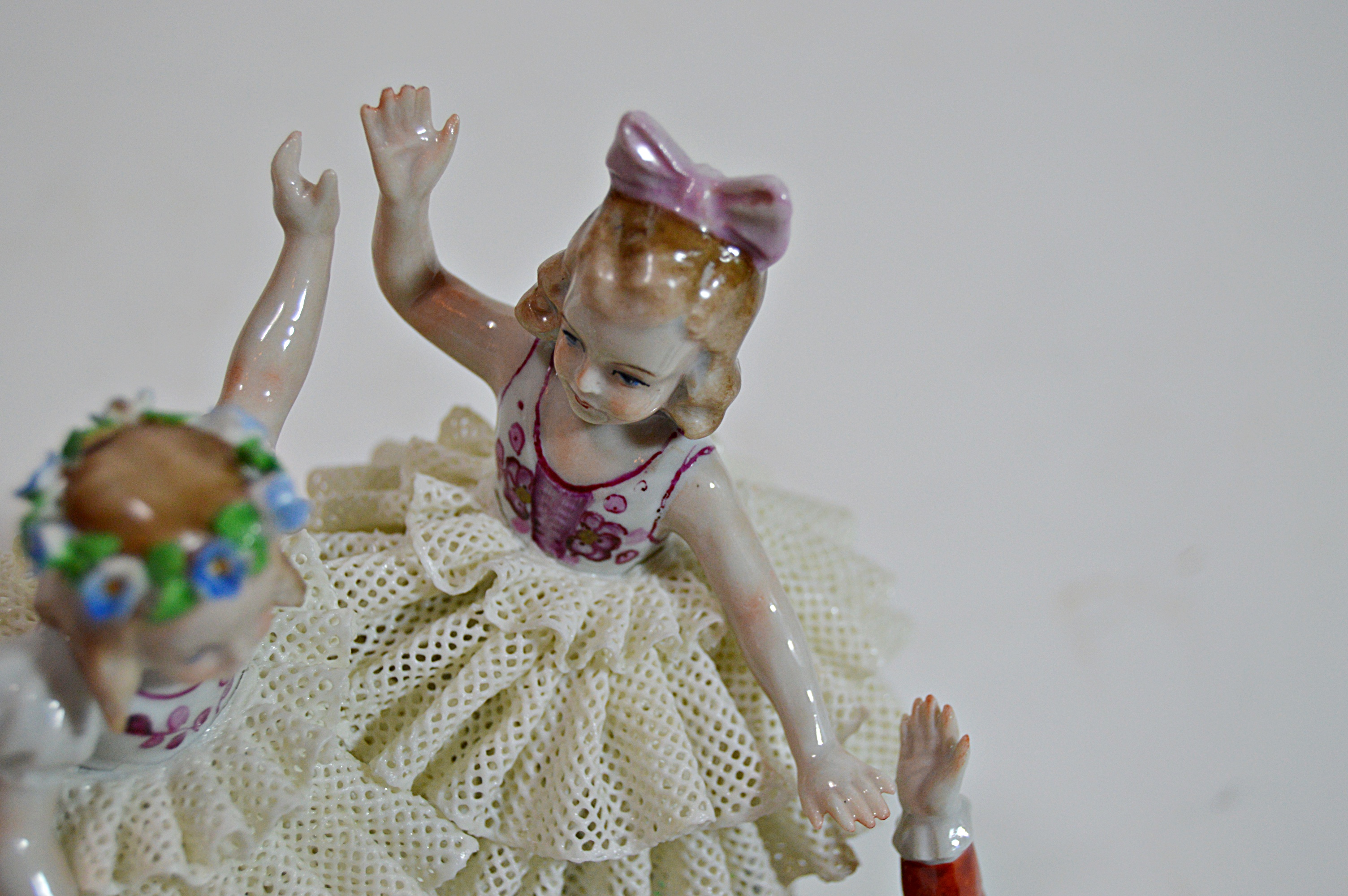 Antique Dresden Porcelain Figural Group