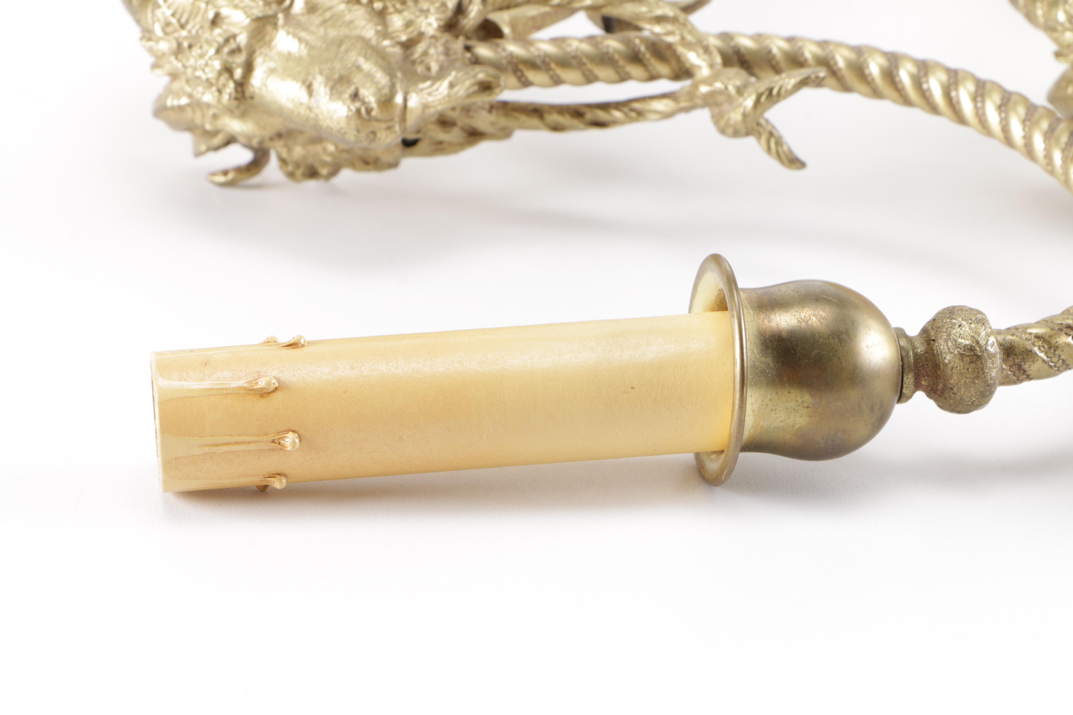 Brass Sconce Candle Lights