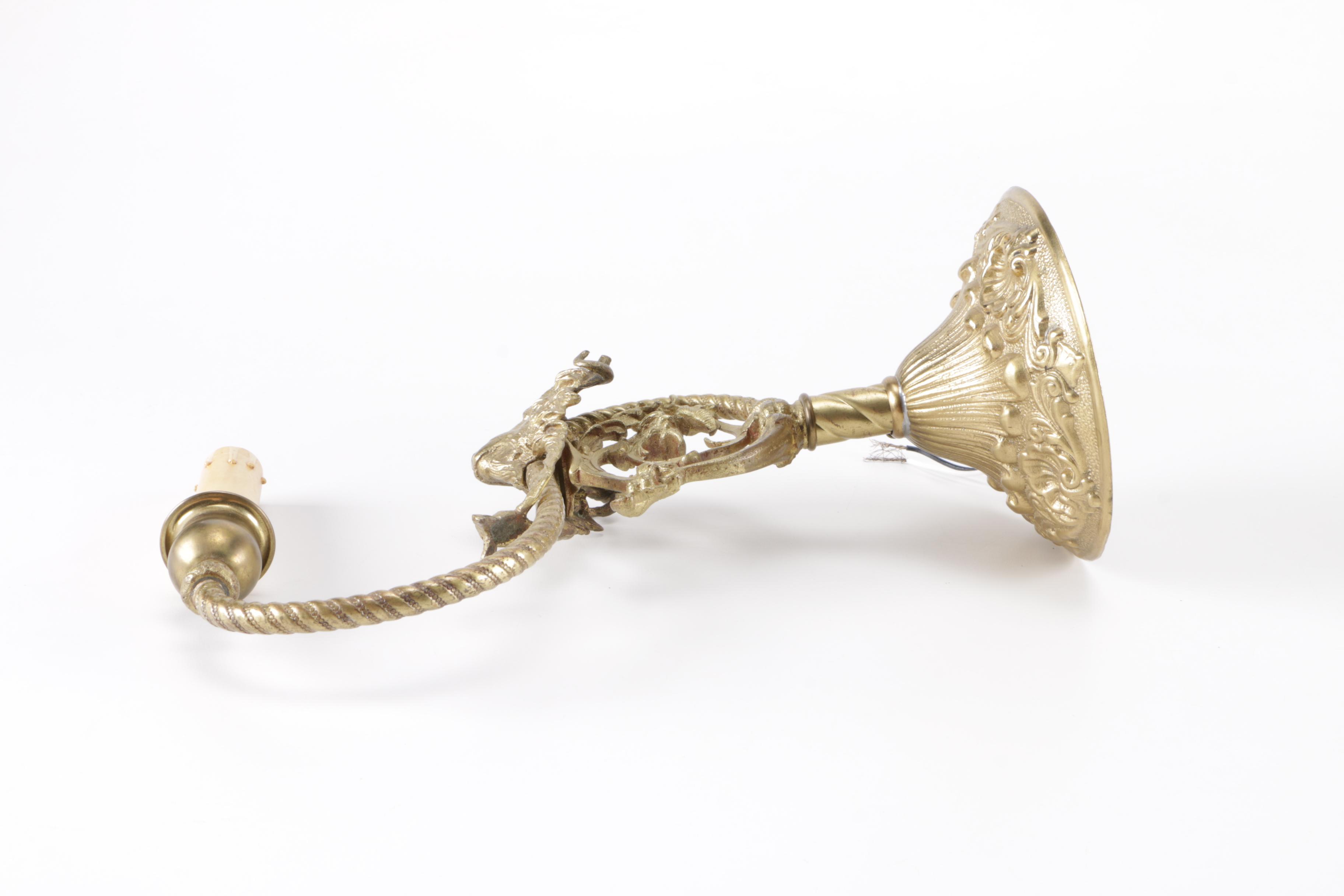 Brass Sconce Candle Lights