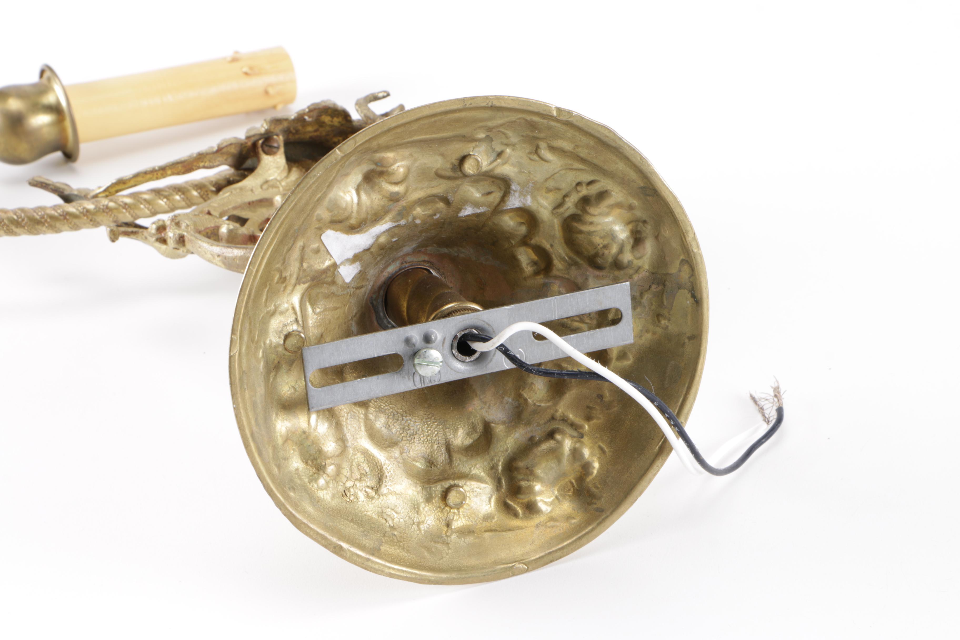 Brass Sconce Candle Lights