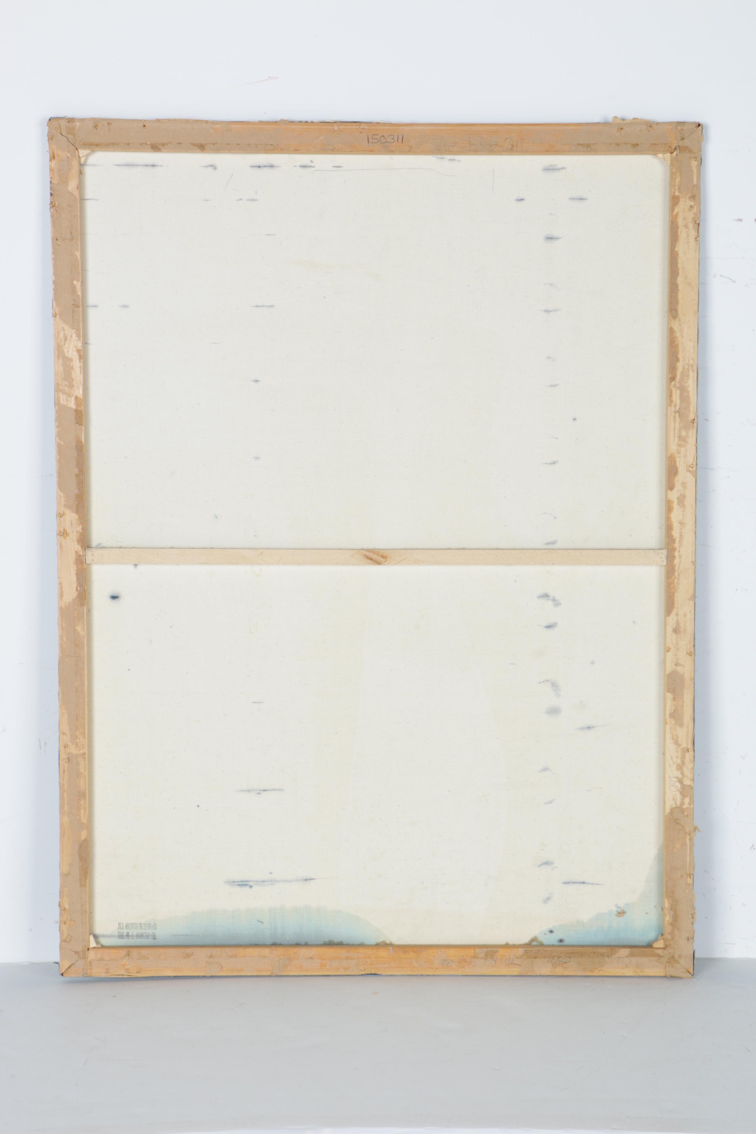 Signed Modernist Acrylic on Canvas by Alfred G. Huber