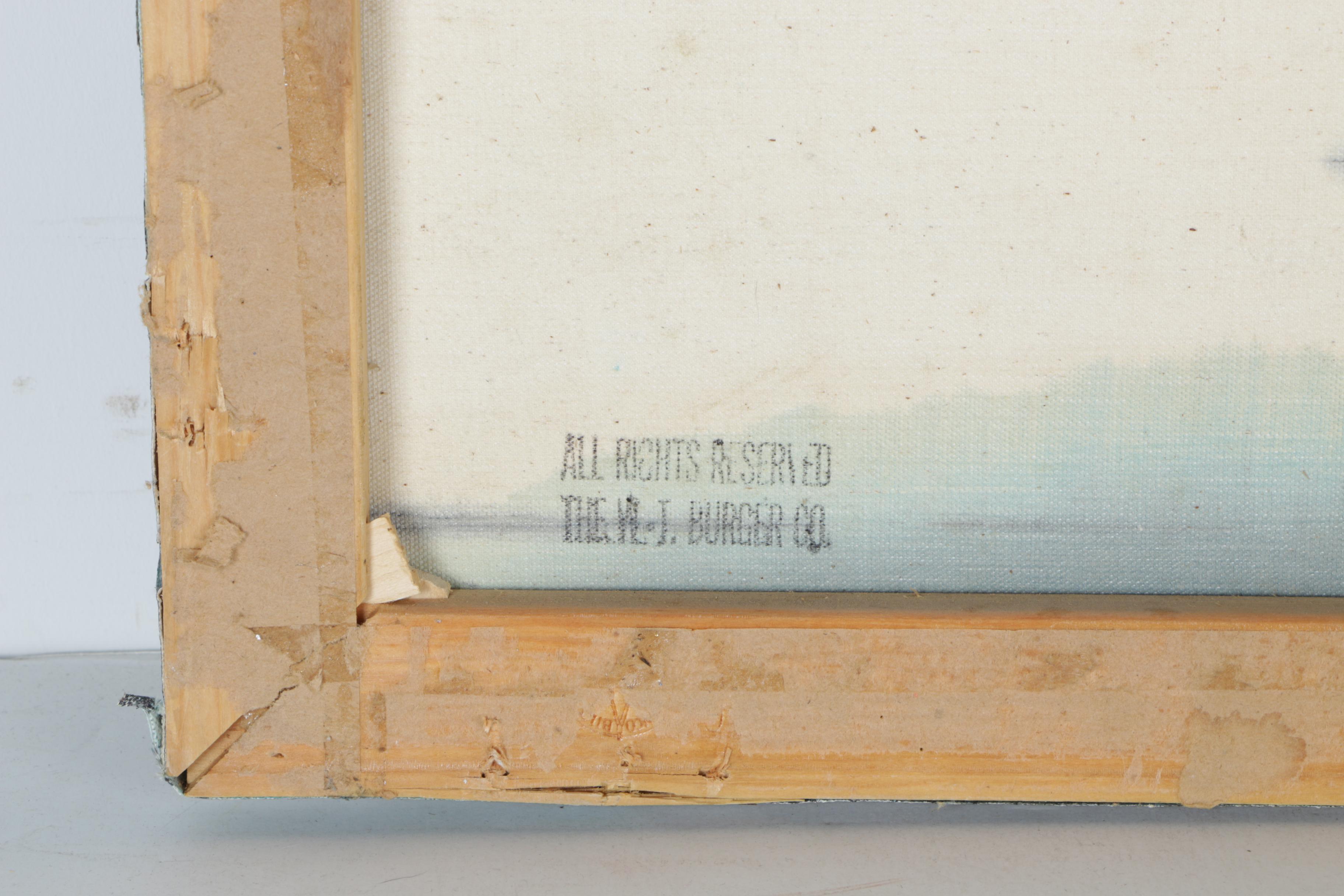 Signed Modernist Acrylic on Canvas by Alfred G. Huber