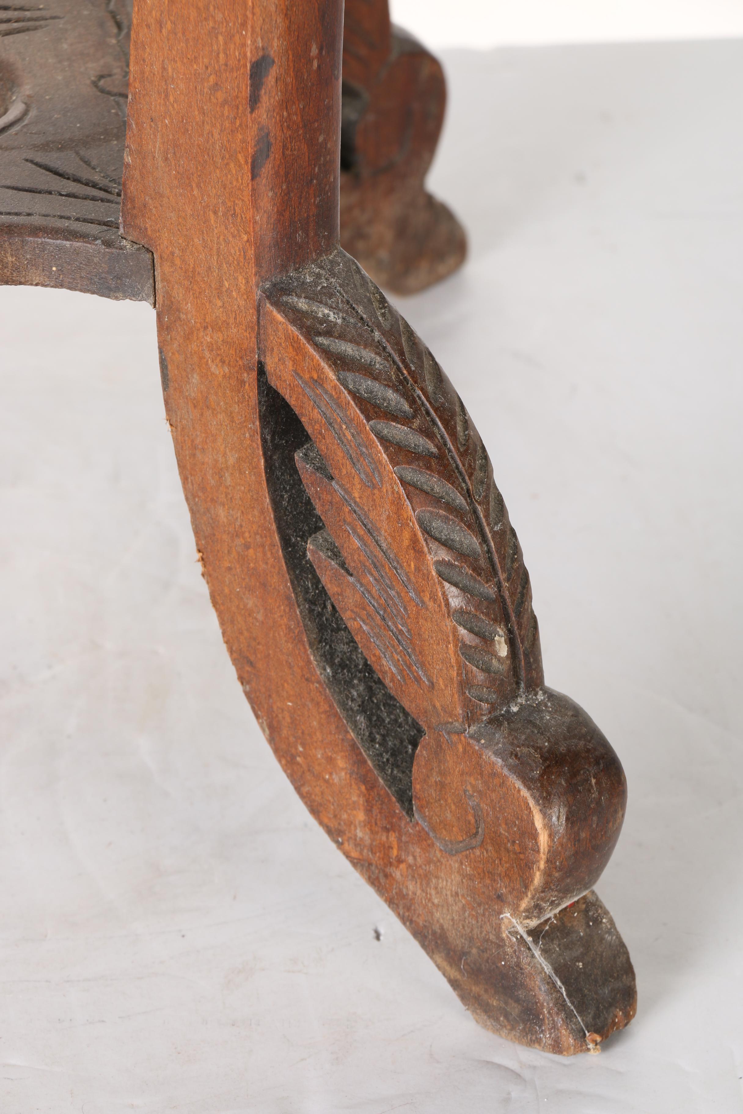 Eastlake Style Marble Top Plant Stand