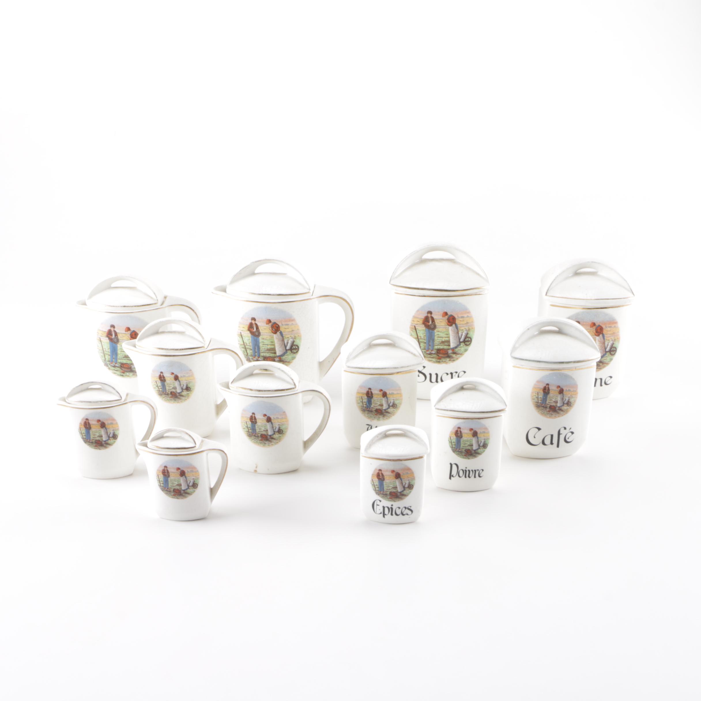 Ceramic Spice Canisters and Pitchers