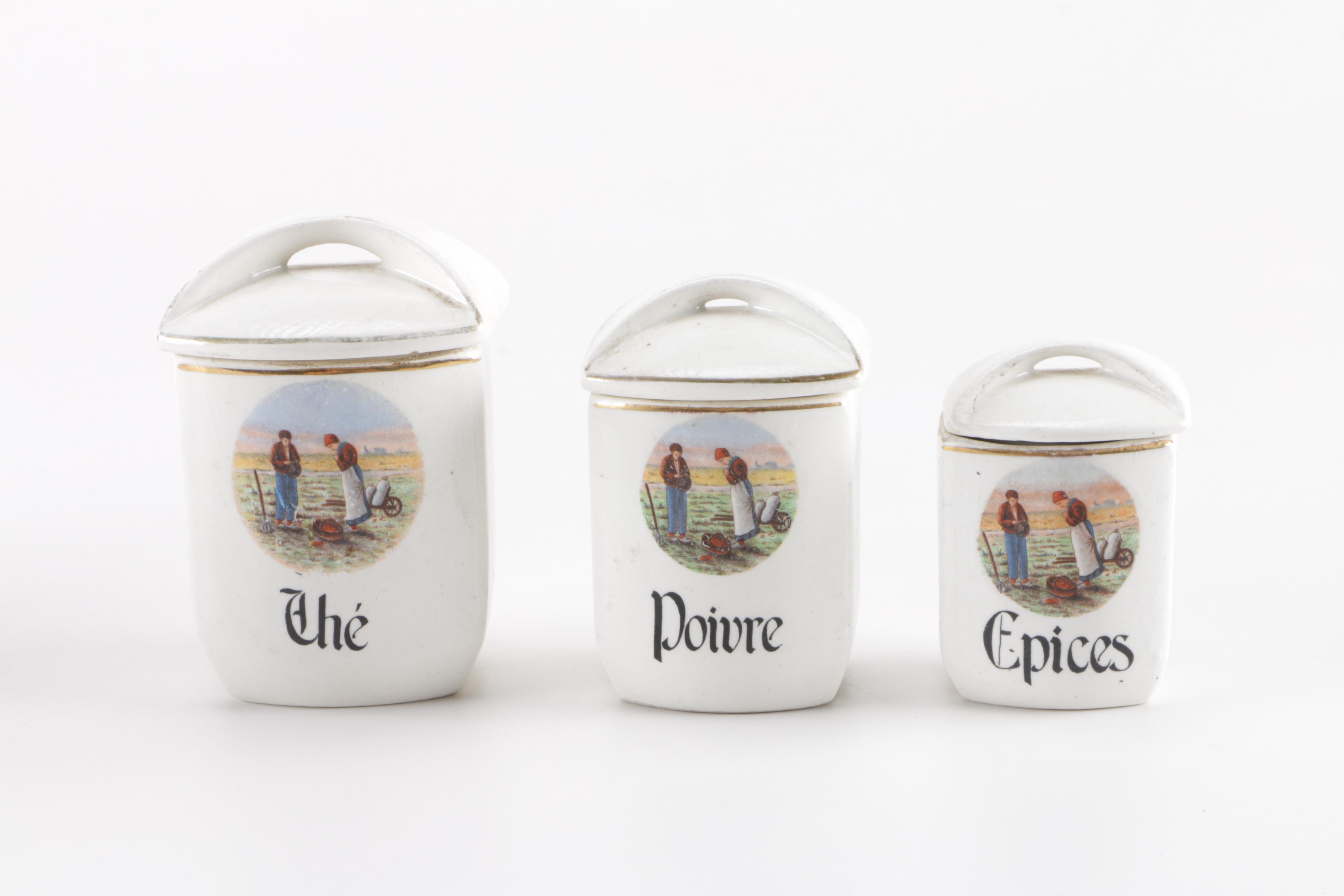 Ceramic Spice Canisters and Pitchers