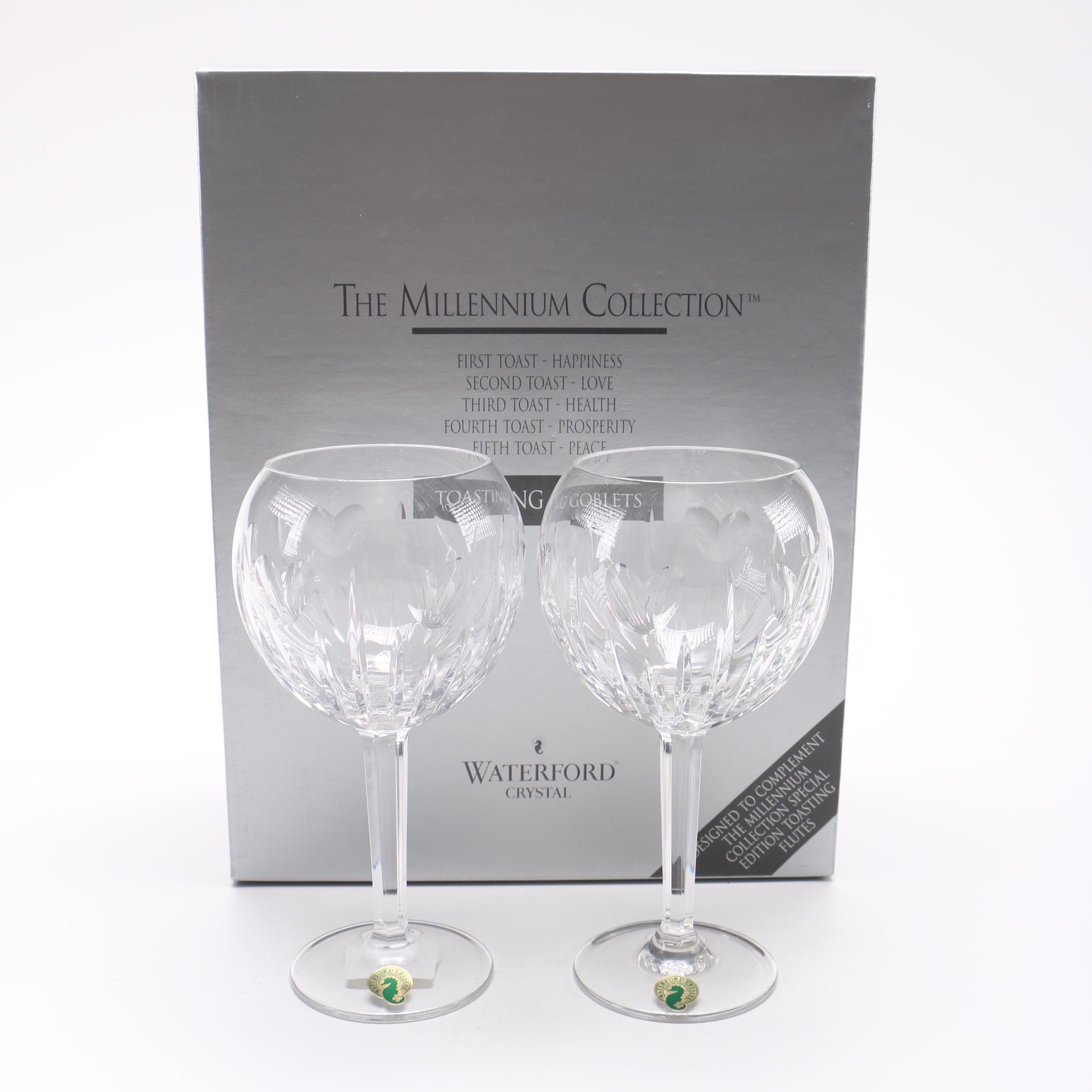 Waterford Crystal "The Millennium Collection: Love"  Goblets