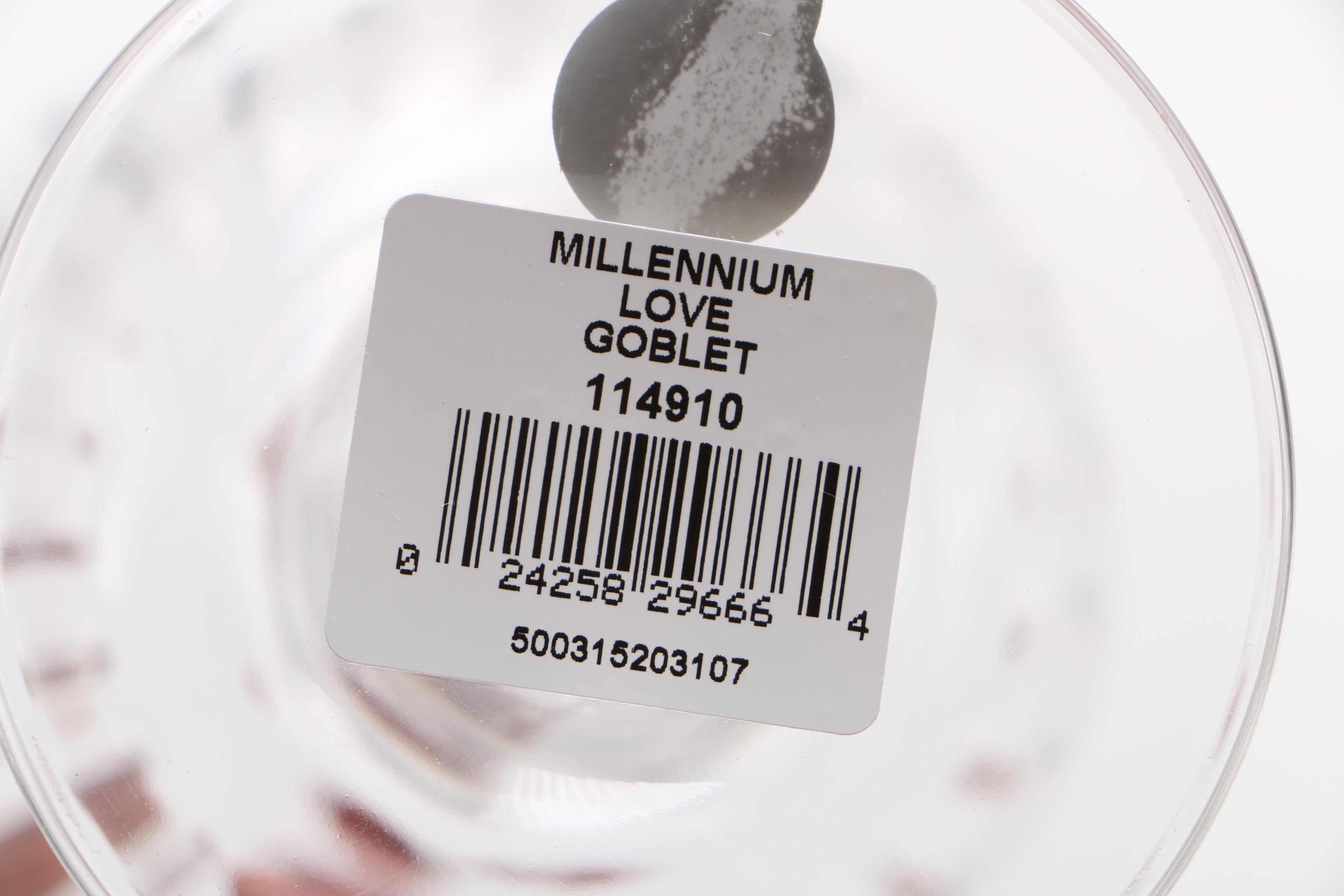Waterford Crystal "The Millennium Collection: Love"  Goblets