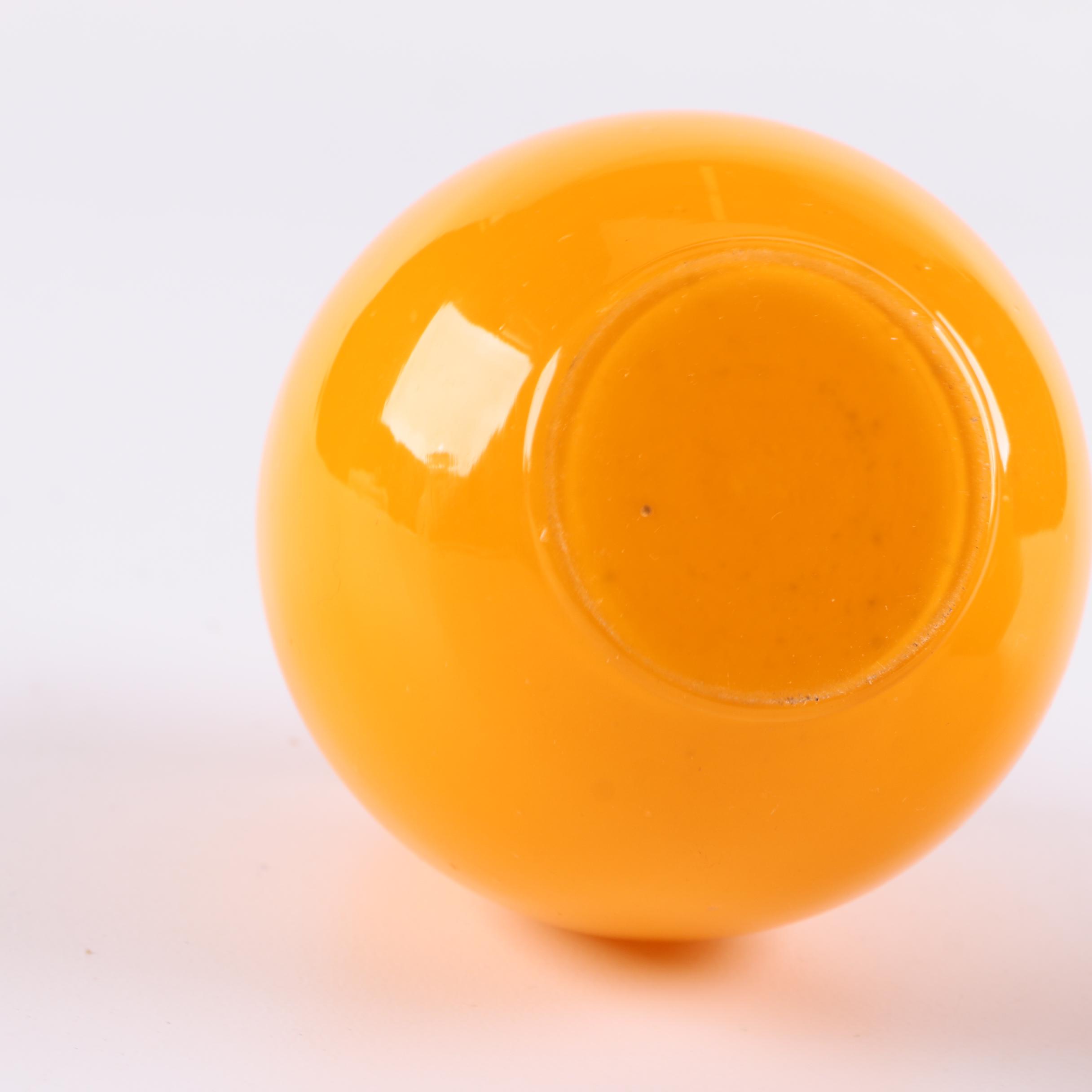 Orange Glassware Featuring Soap Dispenser