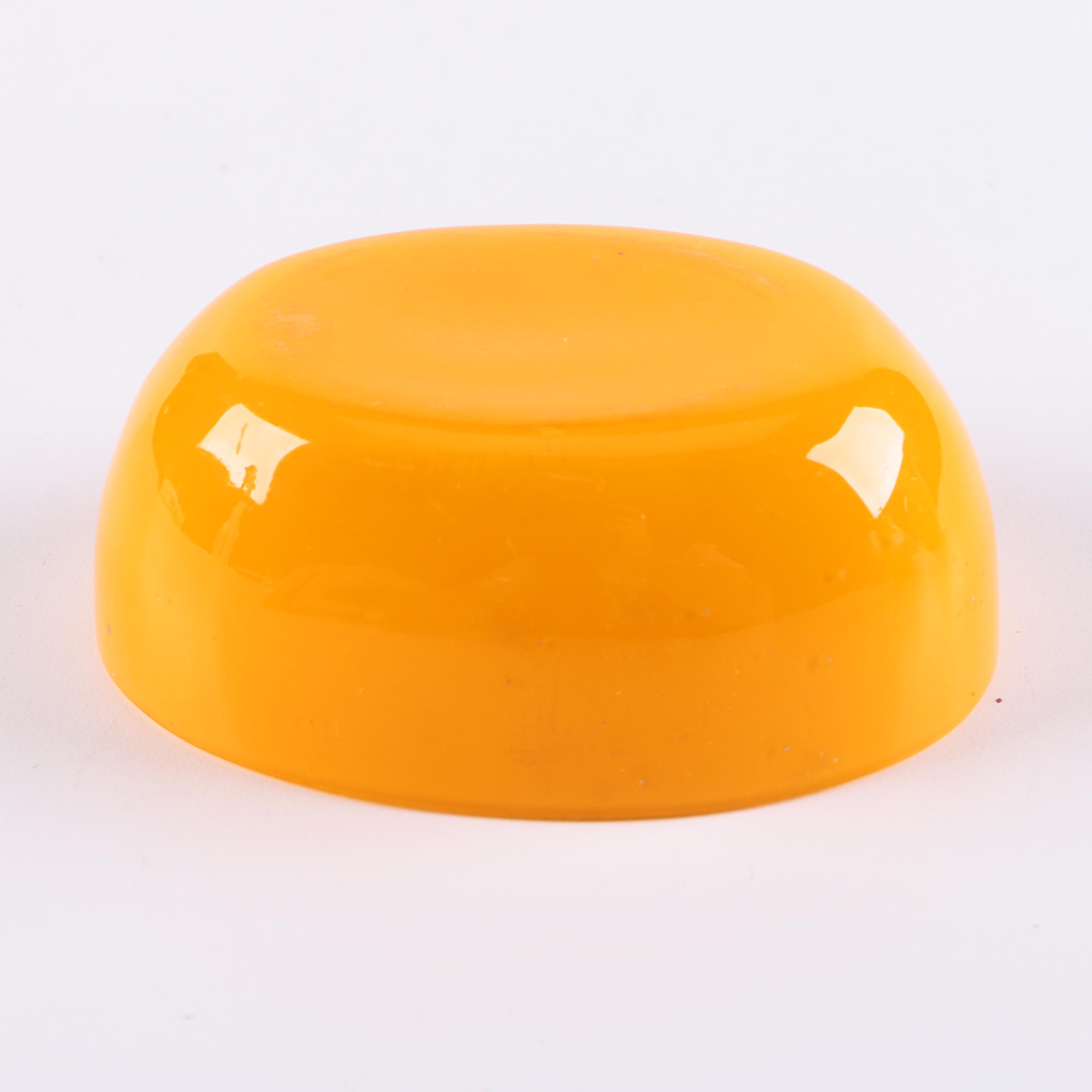 Orange Glassware Featuring Soap Dispenser