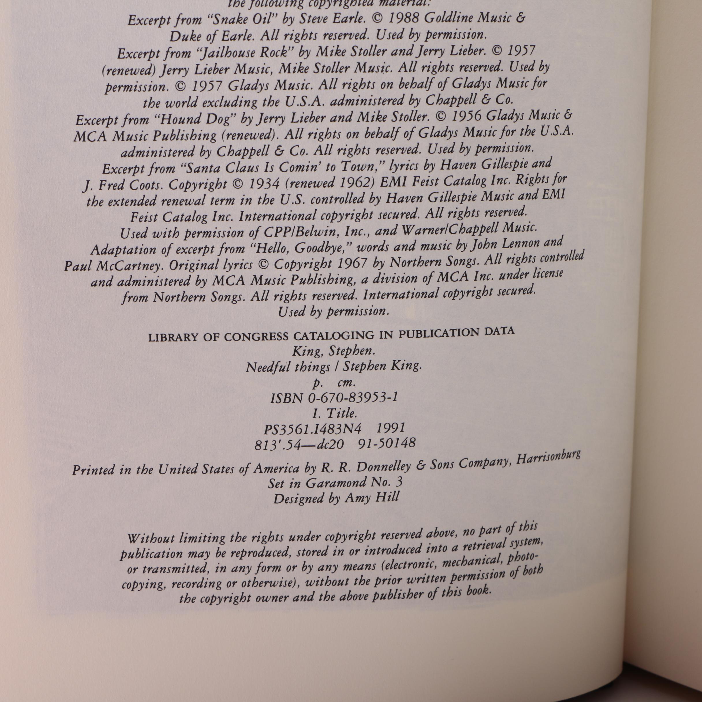 First and Early Stephen King Books