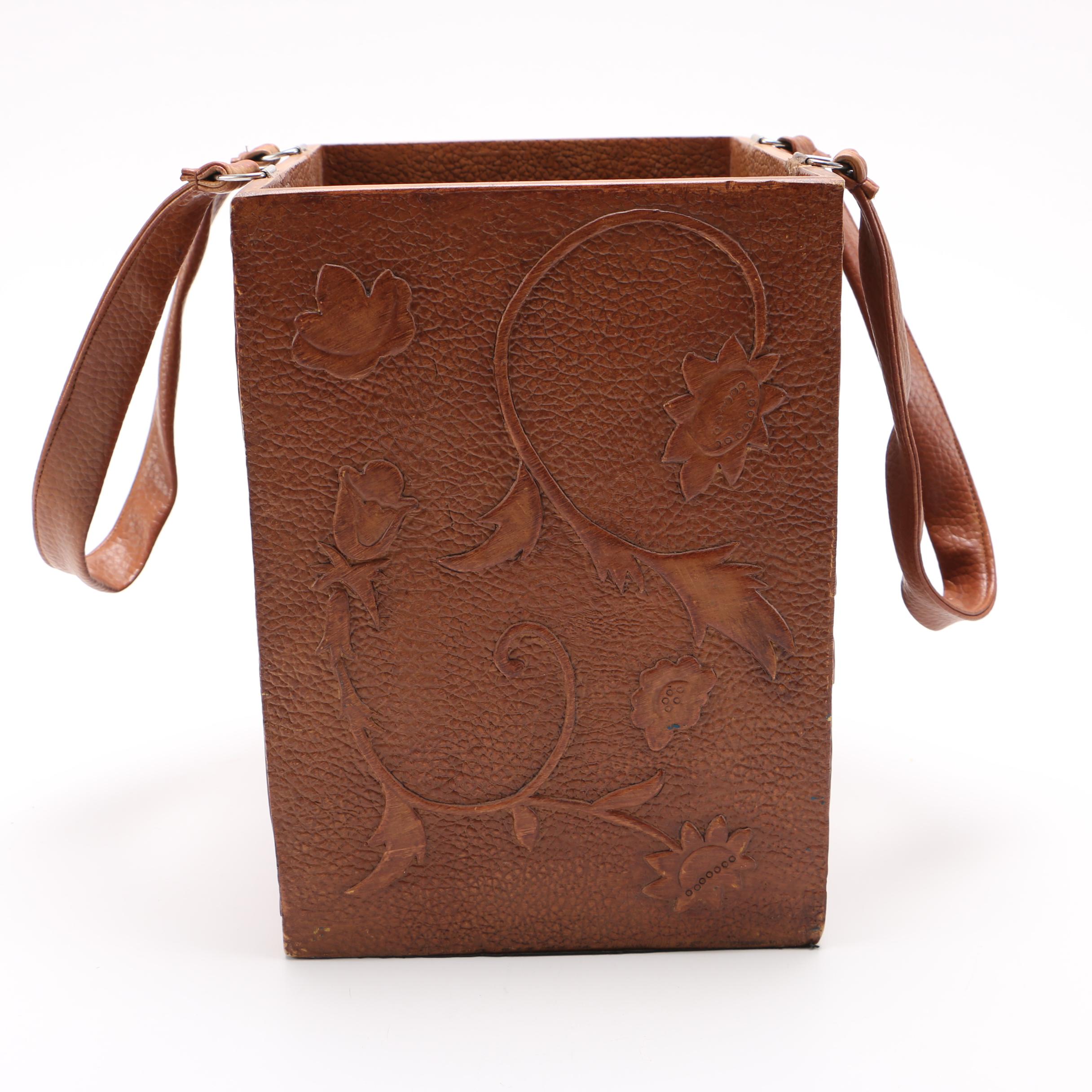 Faux Handbag Wastebasket