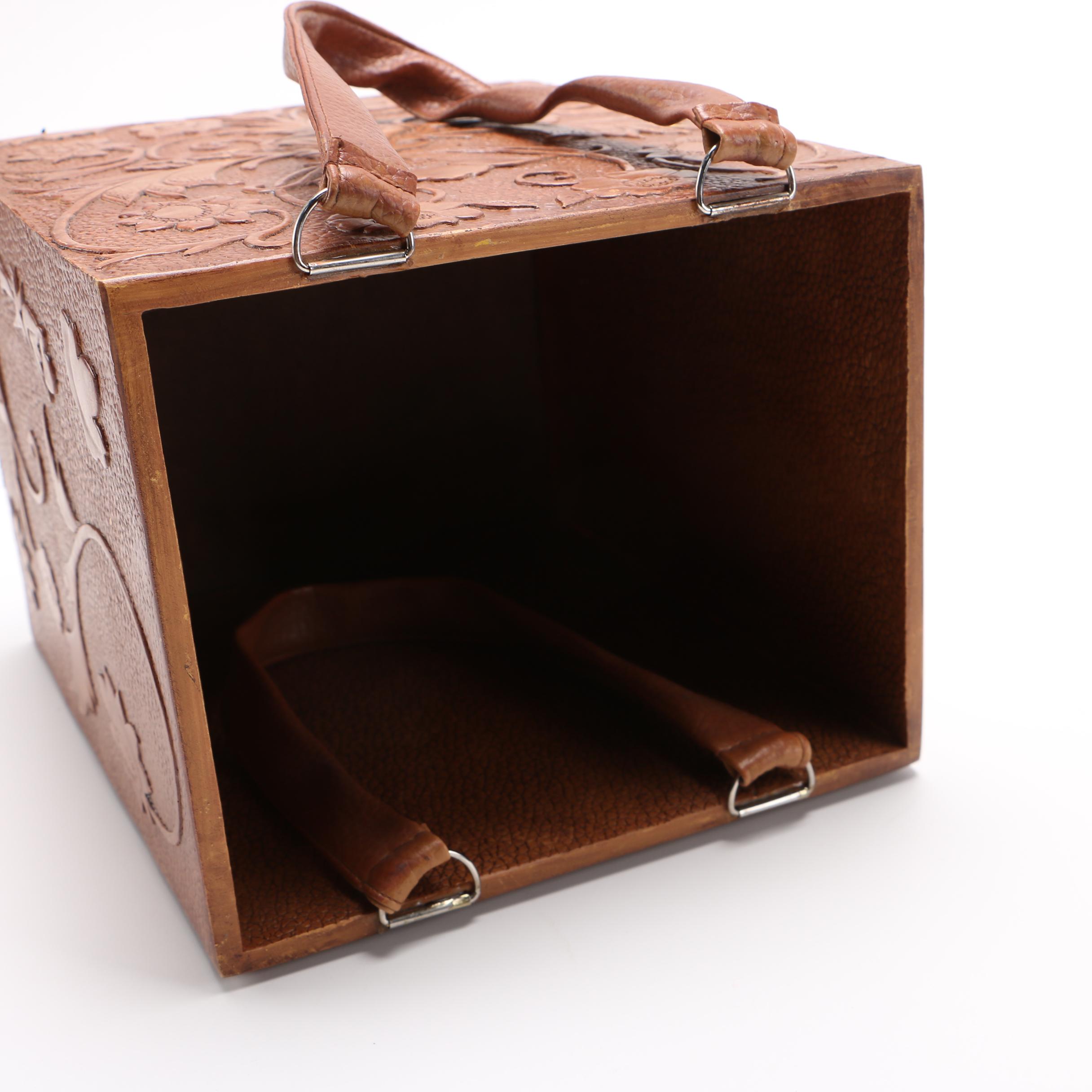 Faux Handbag Wastebasket