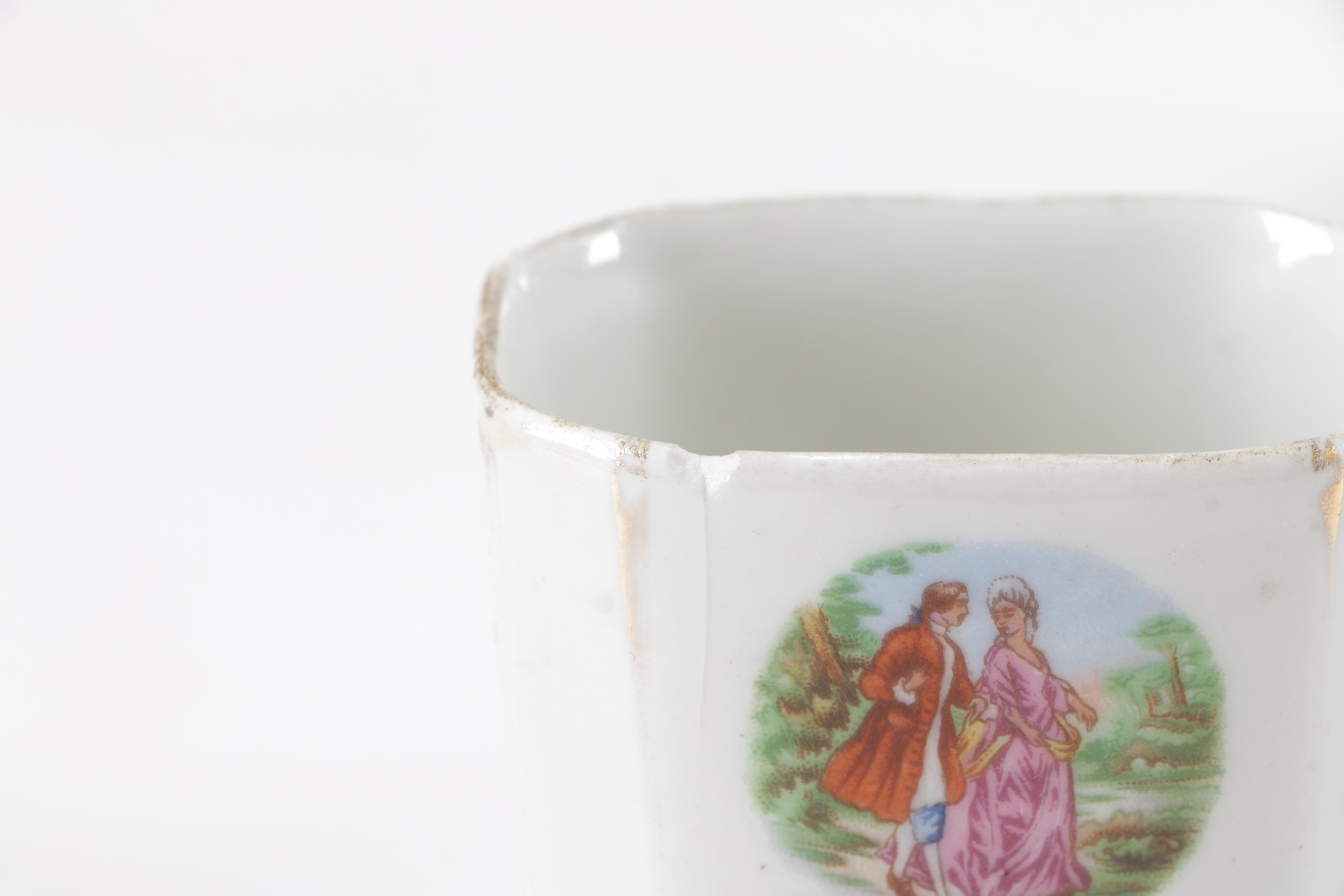 Vintage Limoges Porcelain Kitchen Canister Set