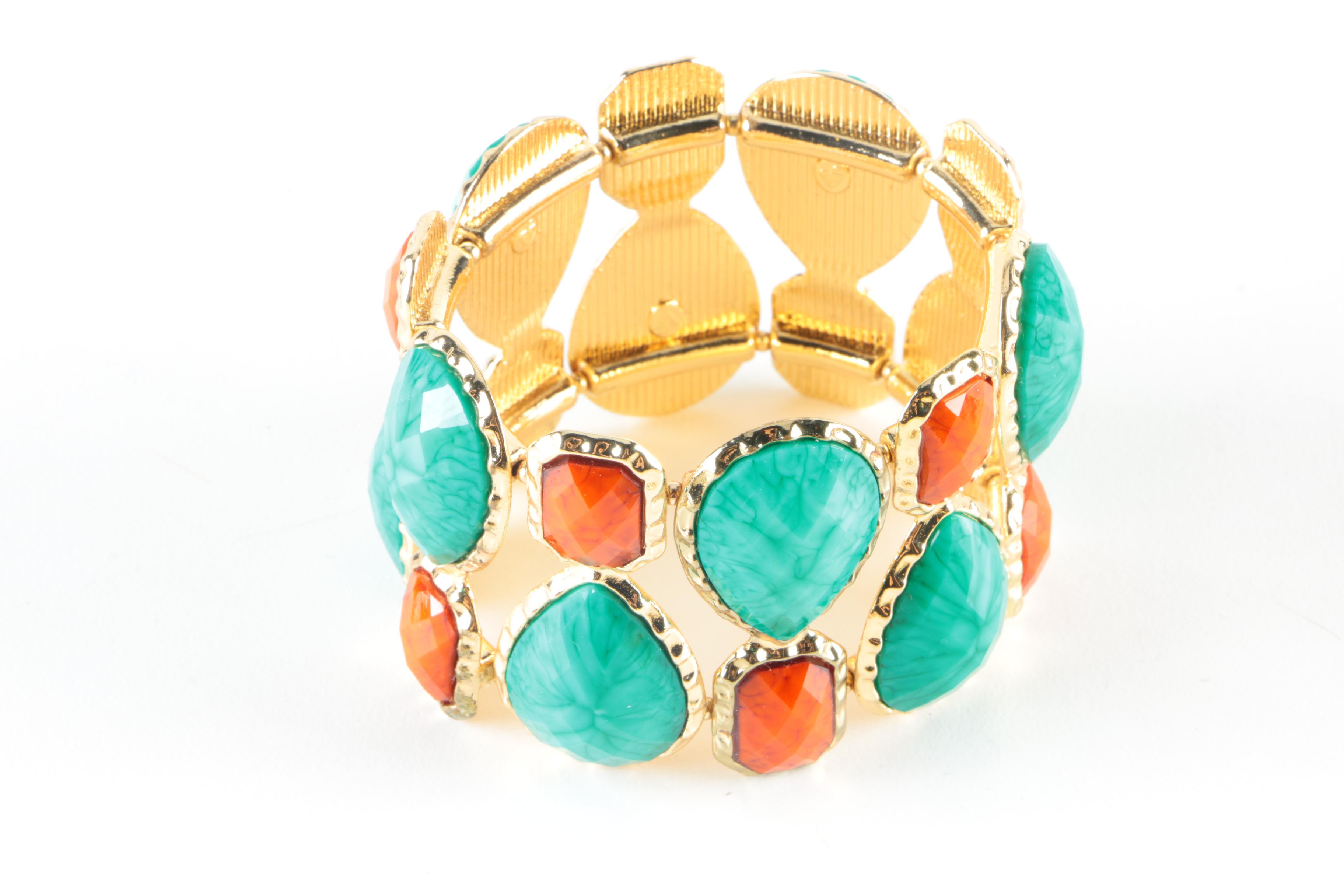 Costume Jewelry Feature Coral and Turquoise