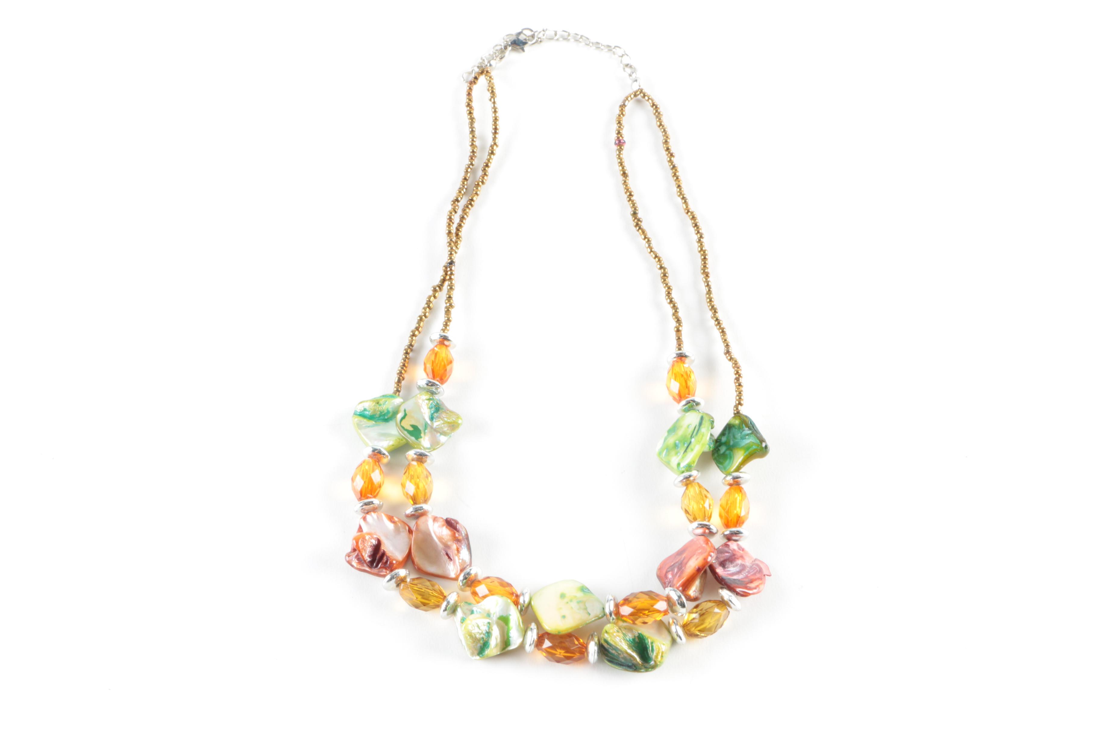 Costume Jewelry Feature Coral and Turquoise