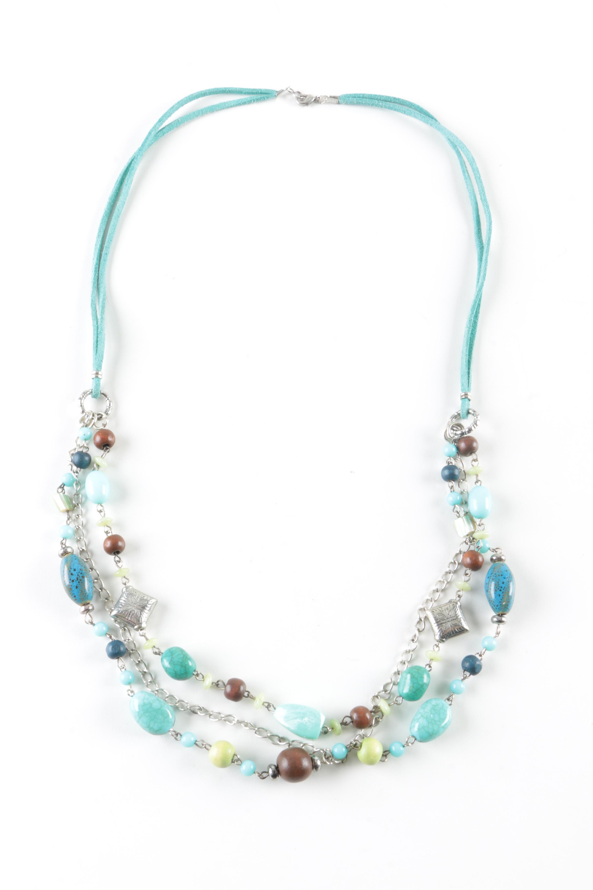 Costume Jewelry Feature Coral and Turquoise