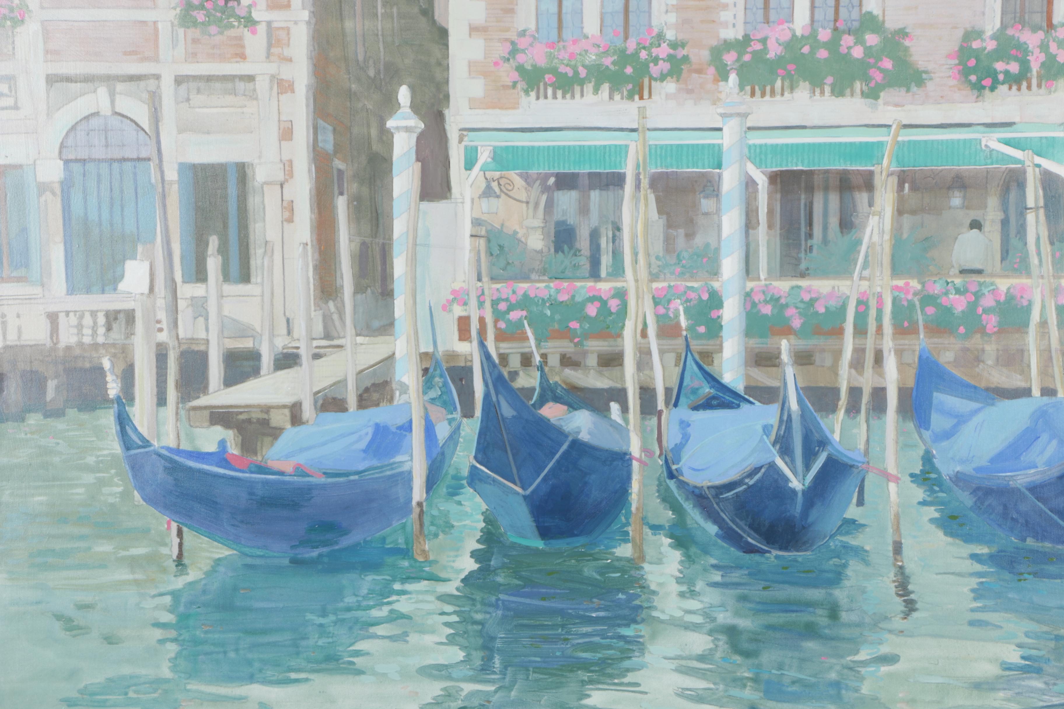 William Benecke Oil on Canvas "Venice"