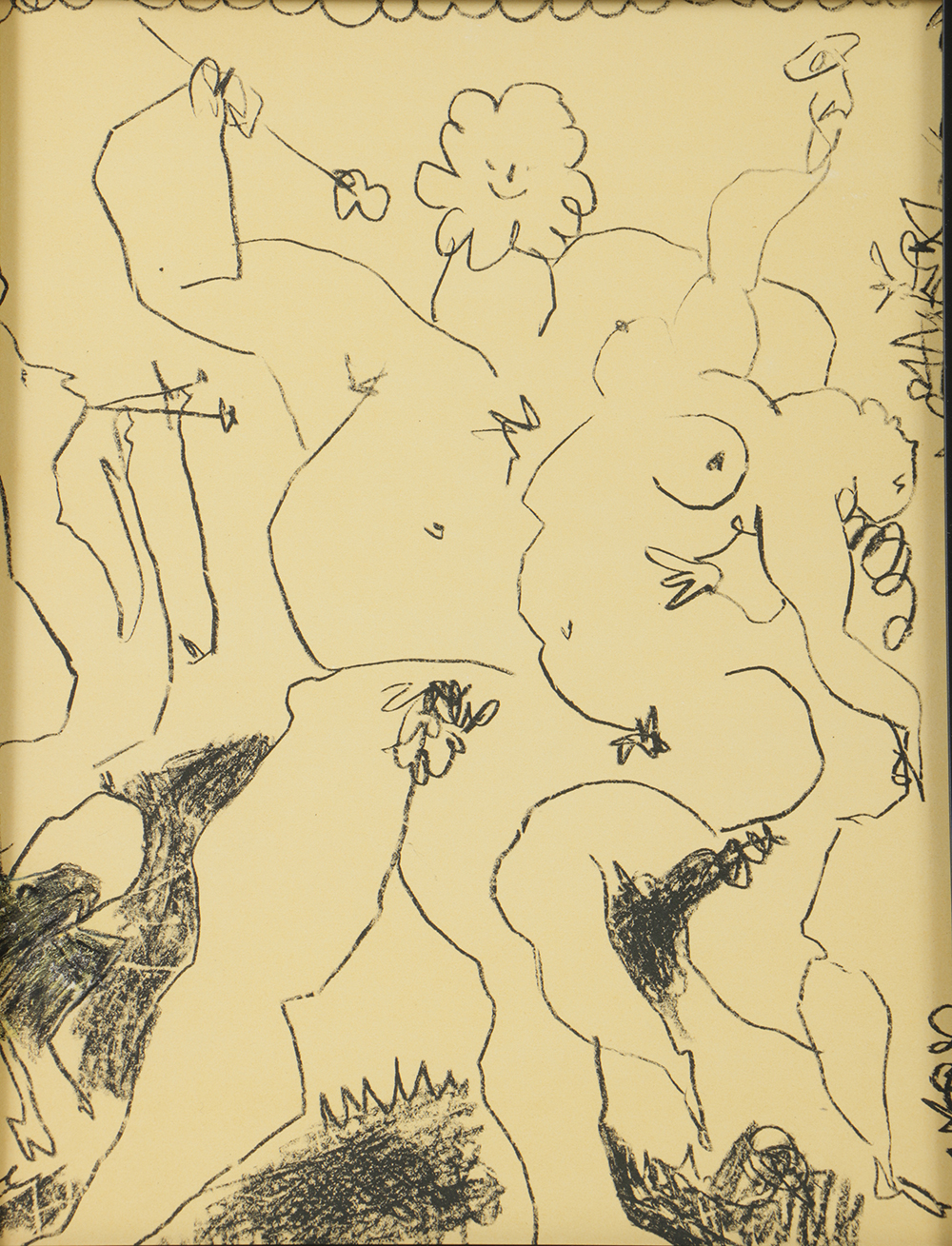 After Pablo Picasso Lithograph on Paper "Minotaur, Drinker, and Woman"