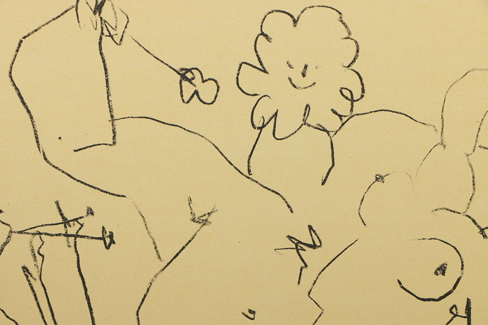 After Pablo Picasso Lithograph on Paper "Minotaur, Drinker, and Woman"