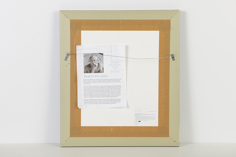 After Pablo Picasso Lithograph on Paper "Minotaur, Drinker, and Woman"