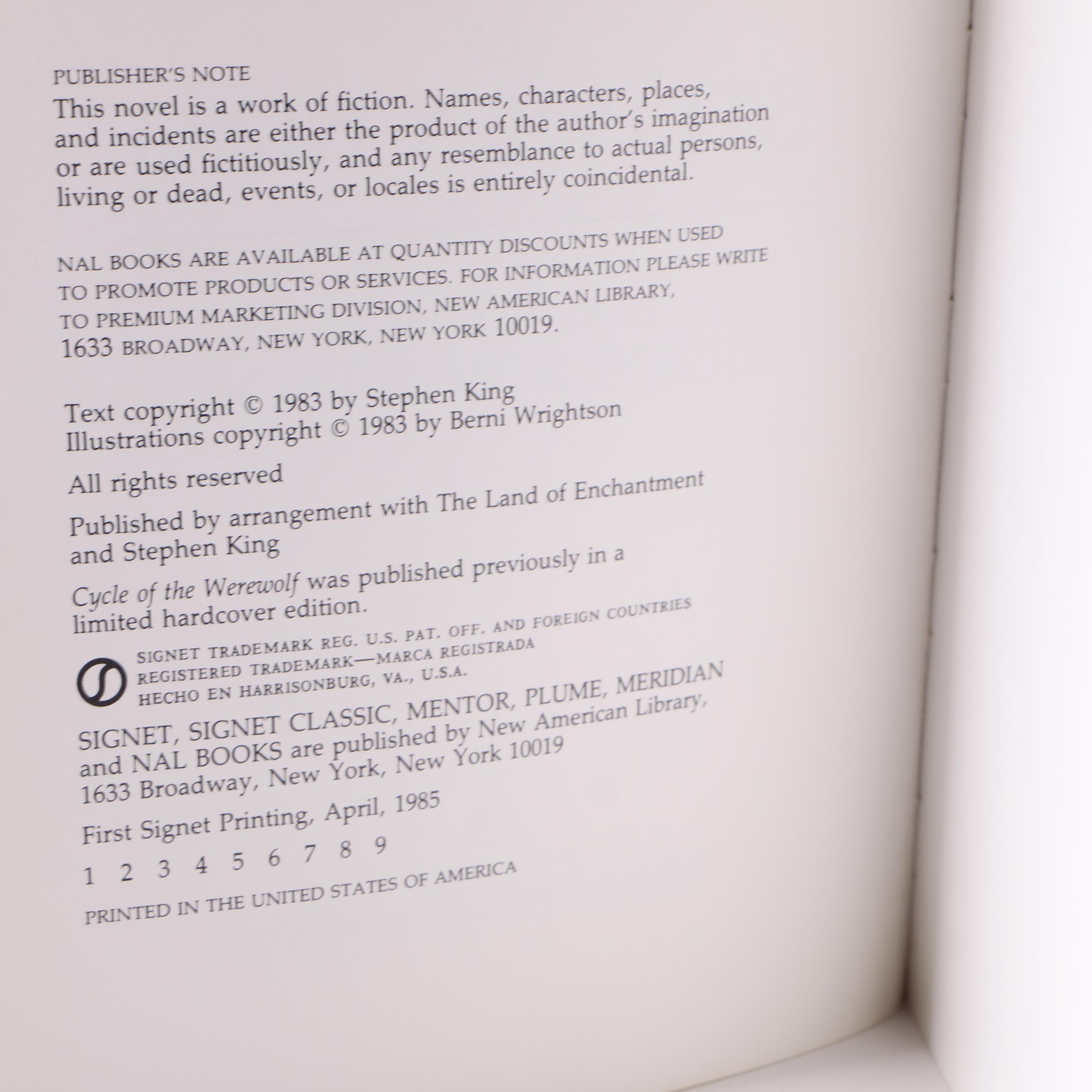 Stephen King Books With First Edition of "The Regulators"