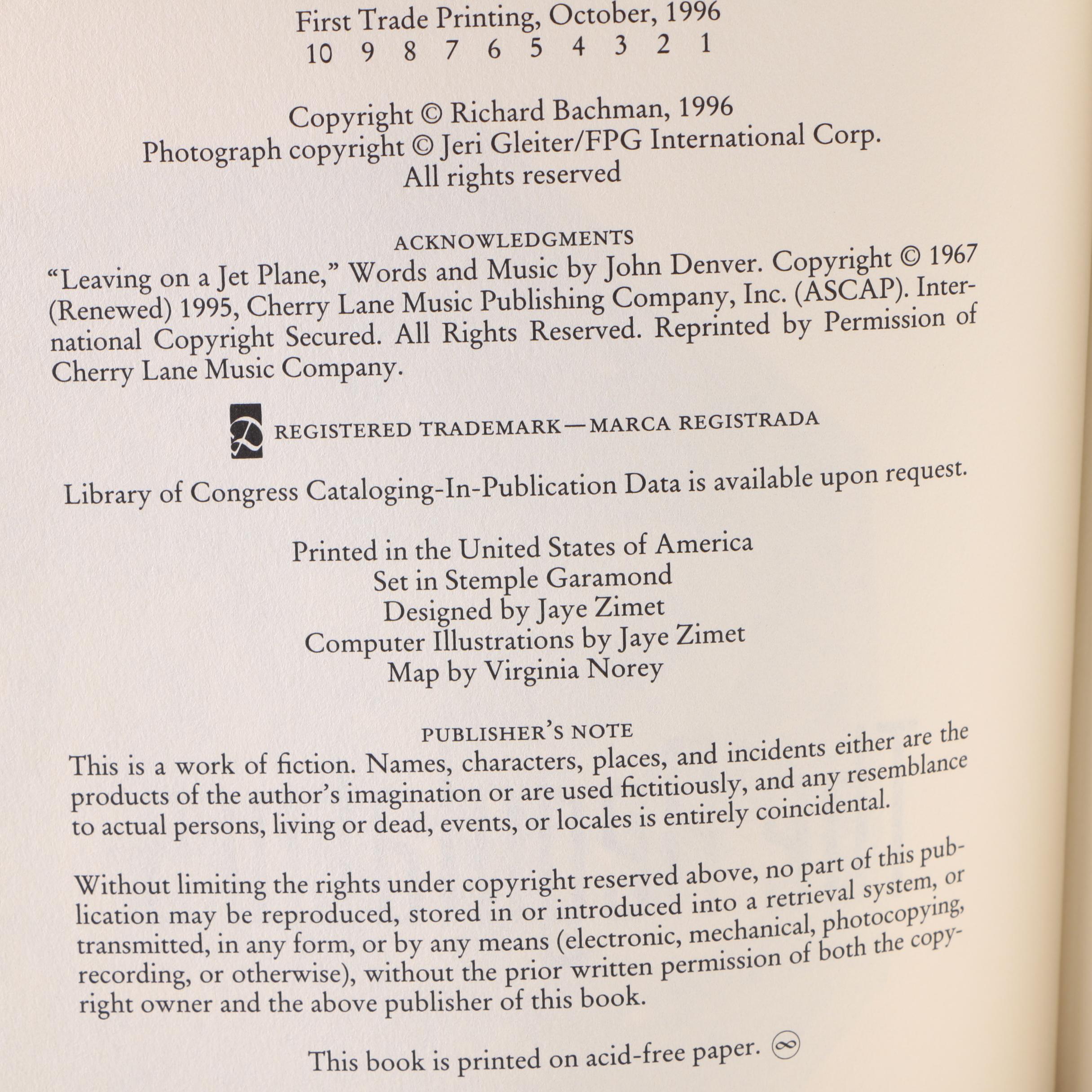 Stephen King Books With First Edition of "The Regulators"